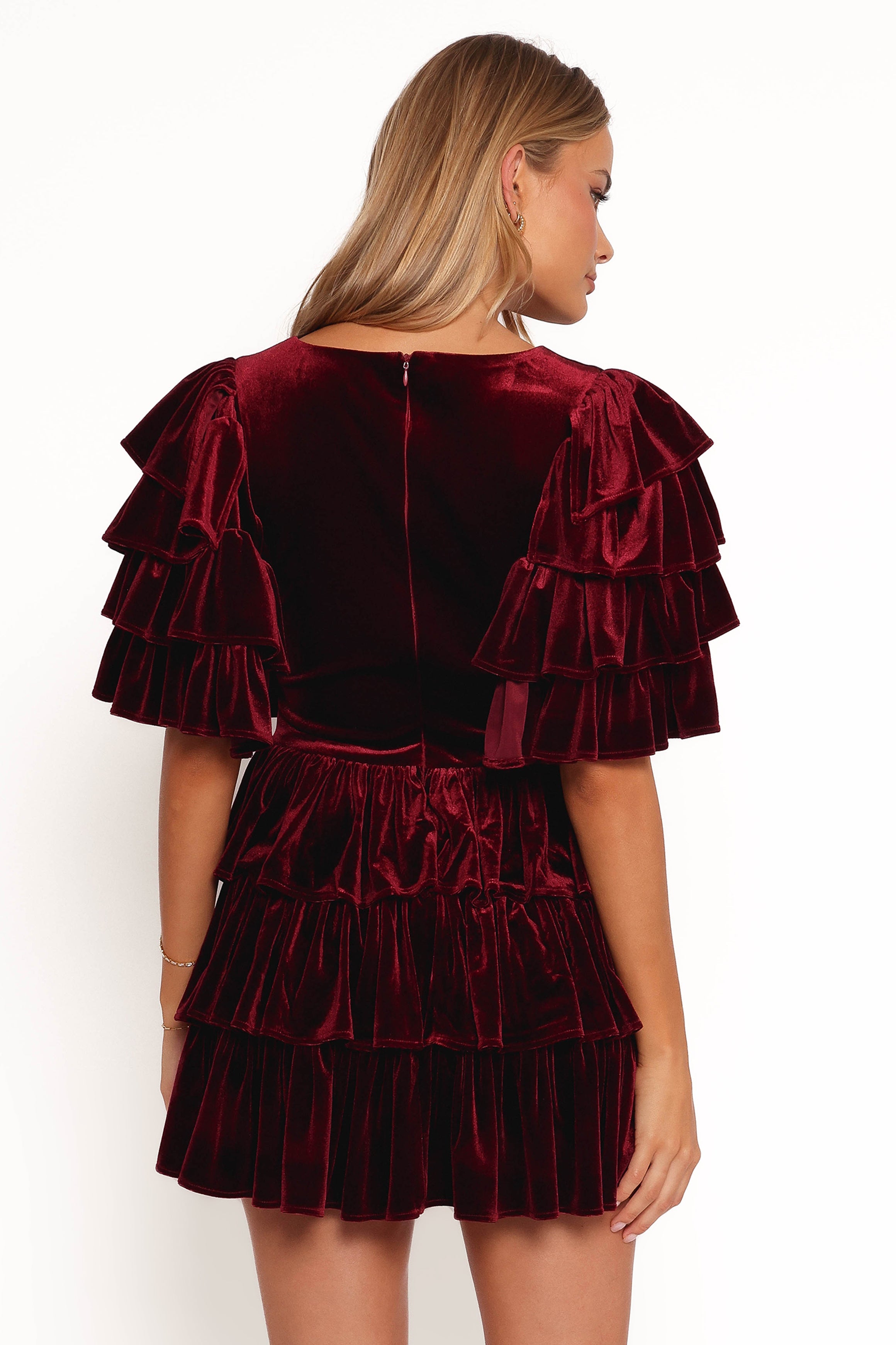 Petal and Pup USA DRESSES Agnes Mini Dress - Wine