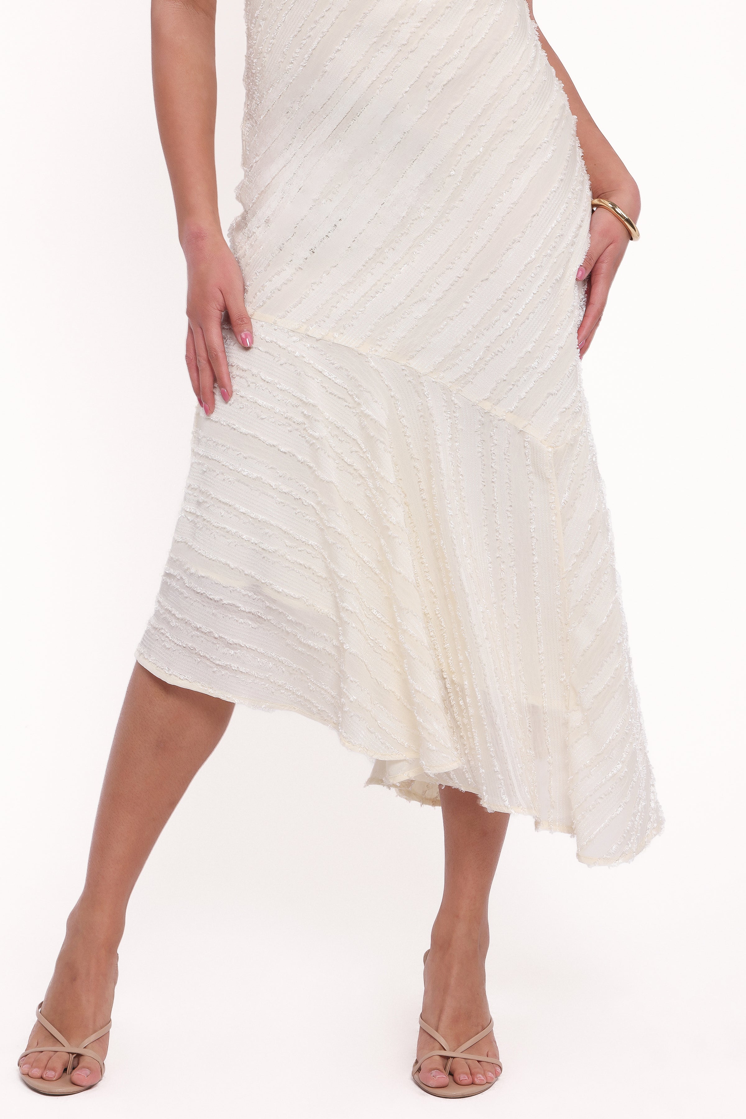 Petal and Pup USA DRESSES Aileen Midi Dress - Cream
