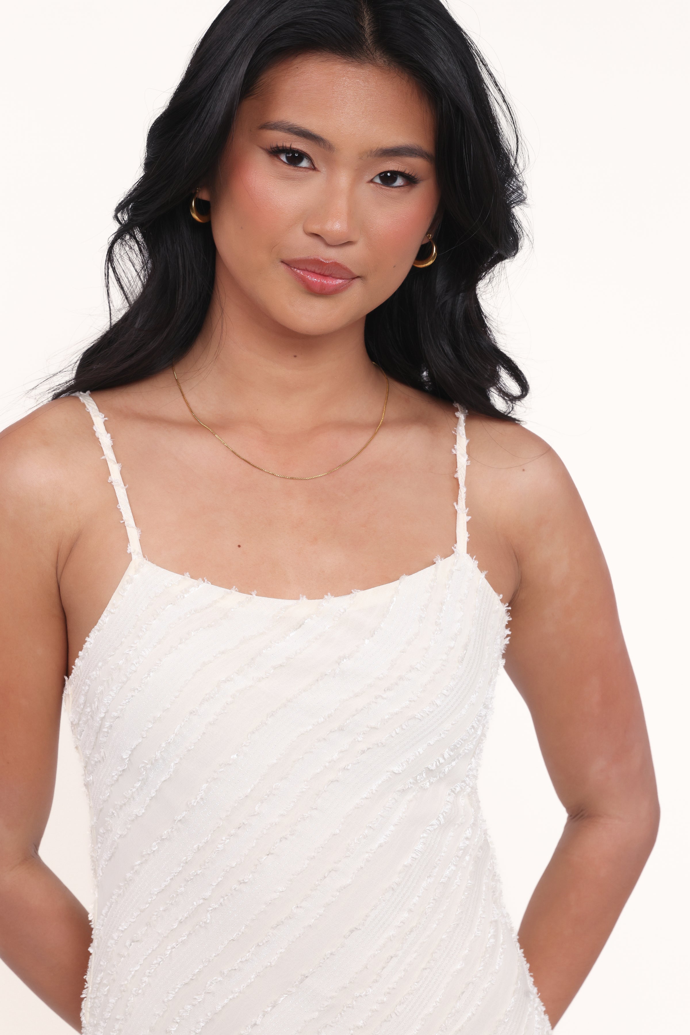 Petal and Pup USA DRESSES Aileen Midi Dress - Cream