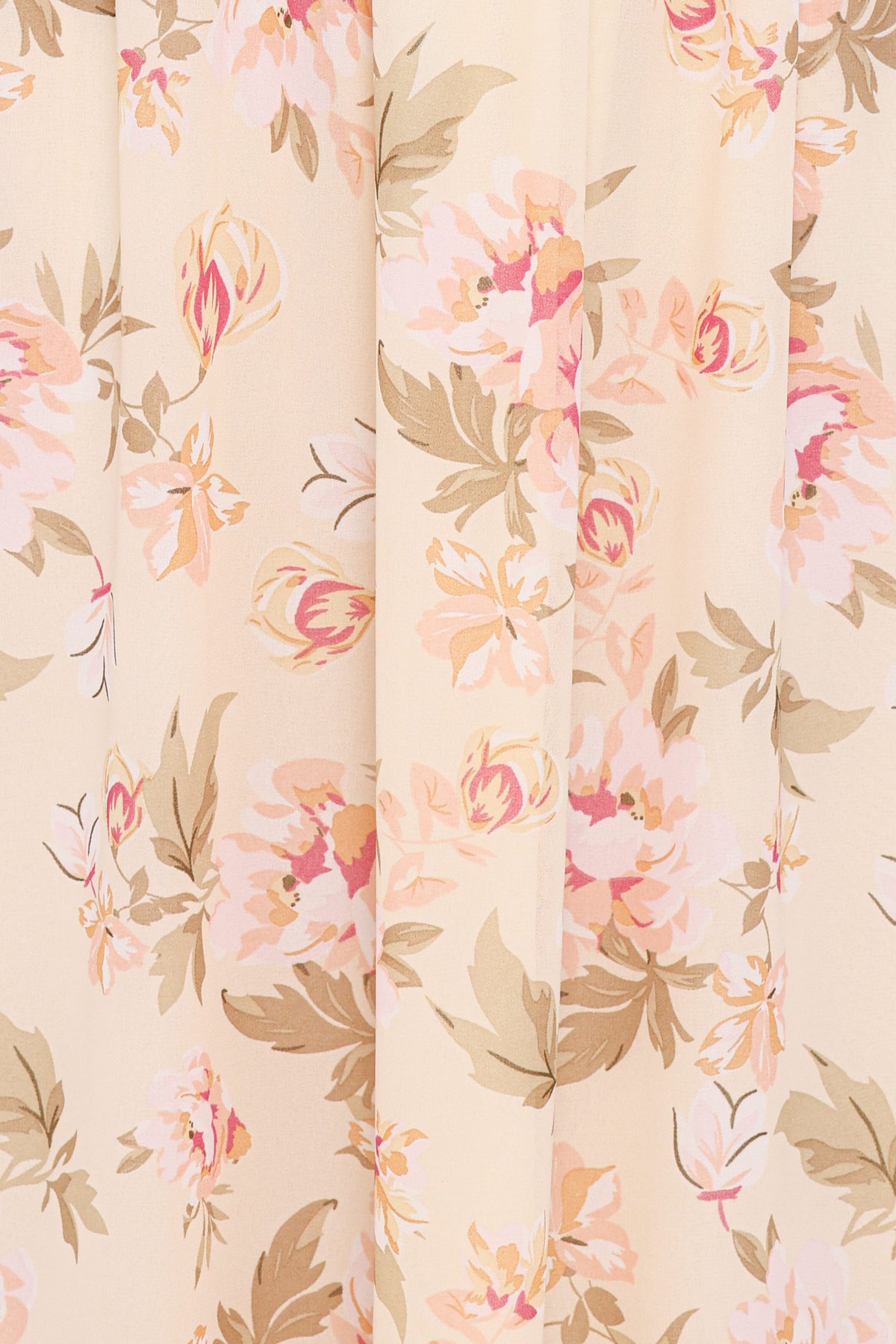 Petal and Pup USA DRESSES Aine Midi Dress - Cream Floral