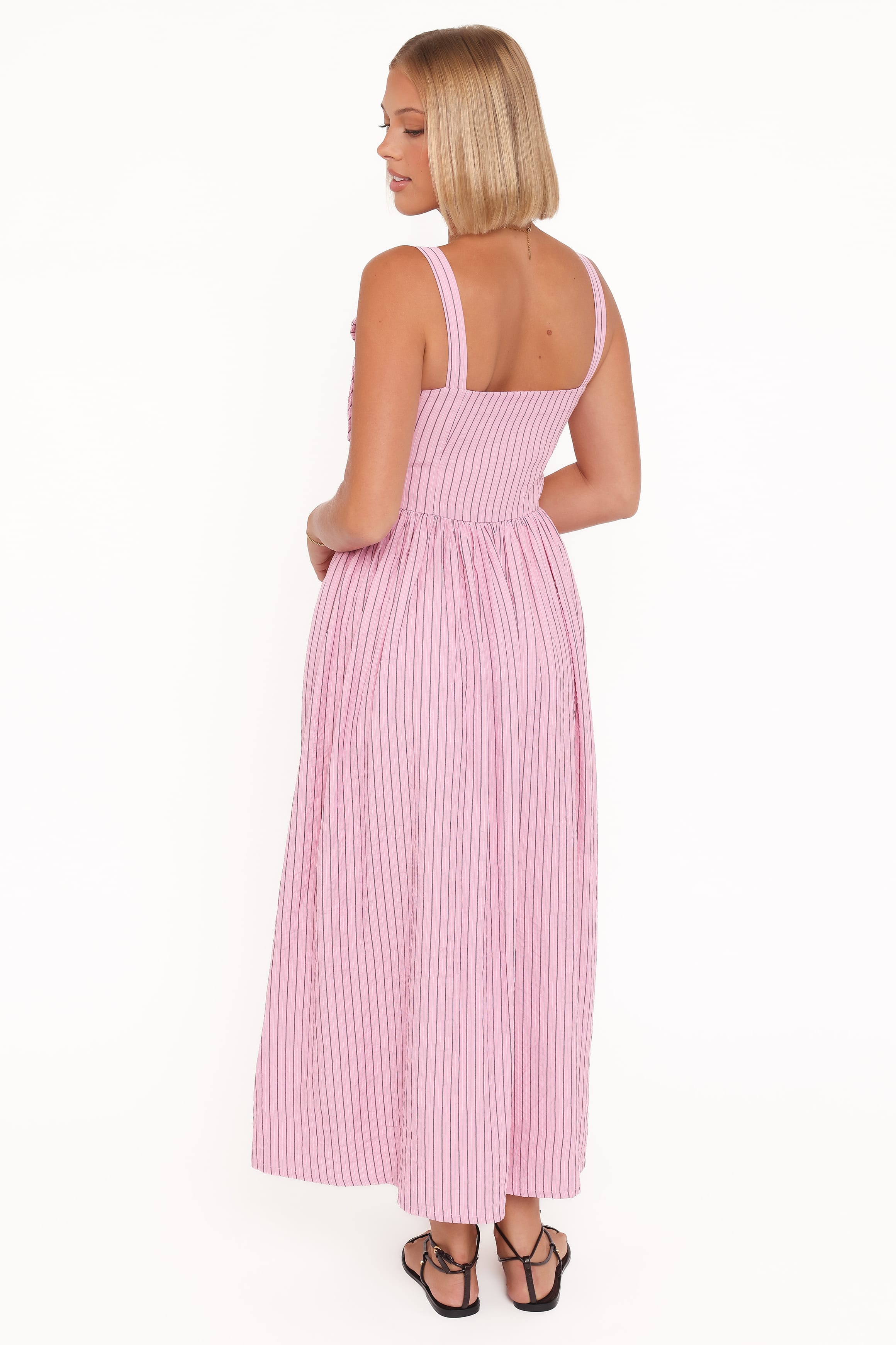Petal and Pup USA DRESSES Alden Maxi Dress - Pink/White Stripe