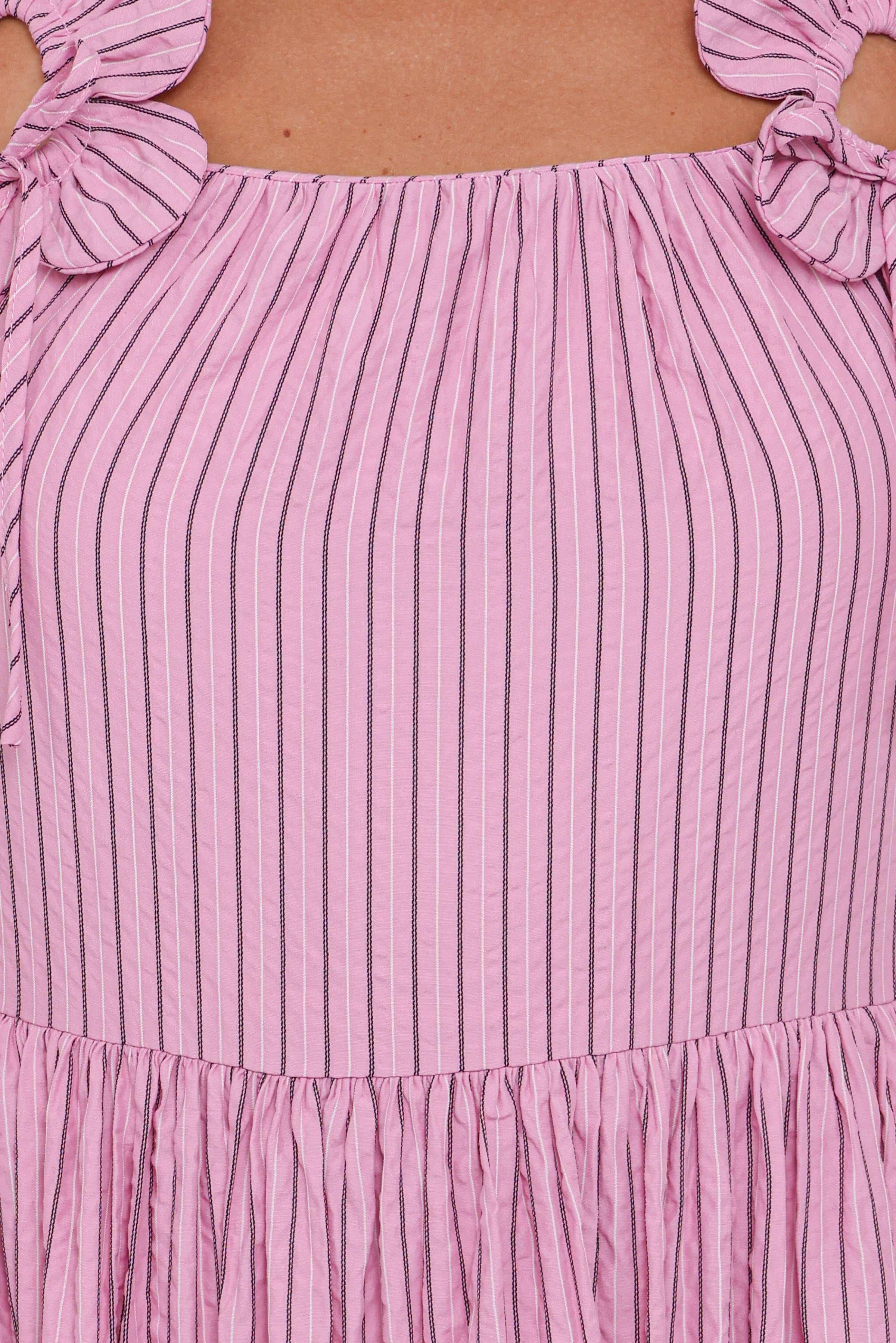 Petal and Pup USA DRESSES Alden Maxi Dress - Pink/White Stripe