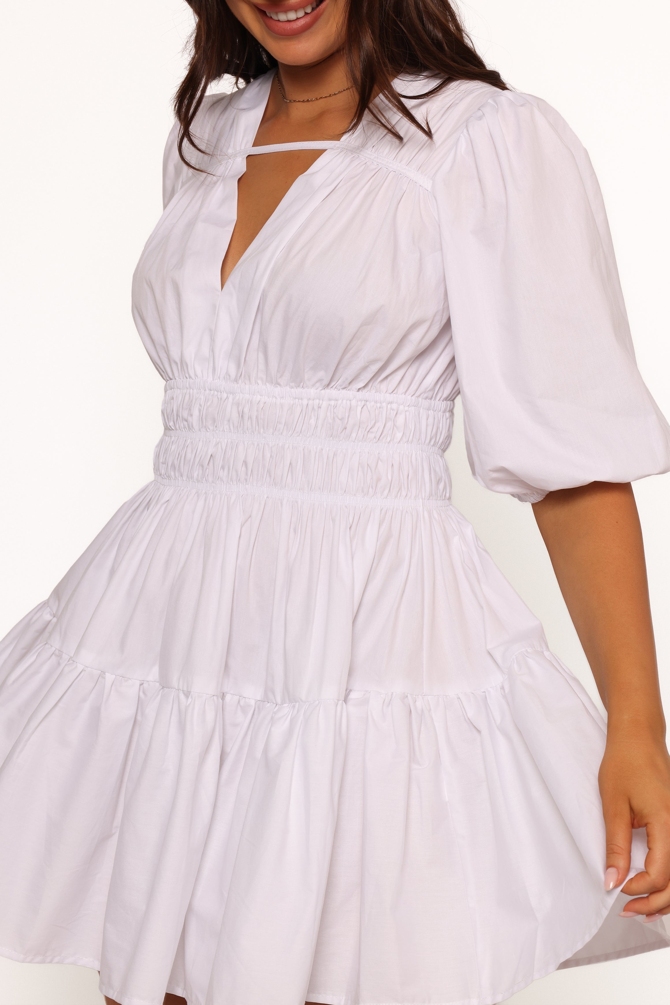Petal and Pup USA DRESSES Alessia Mini Dress - White (Hold for Rack)