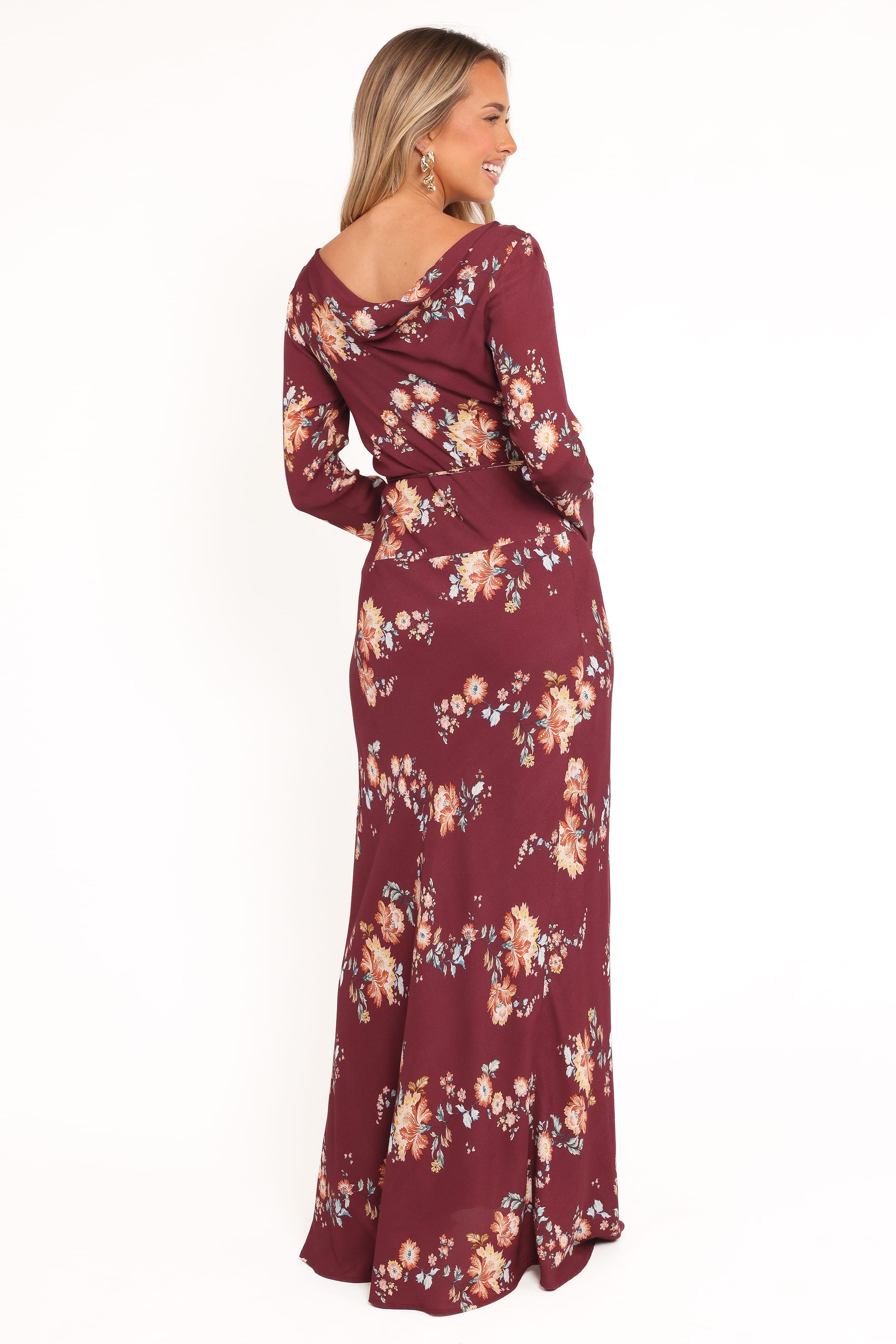 Petal and Pup USA DRESSES Alima Maxi Dress - Berry Floral