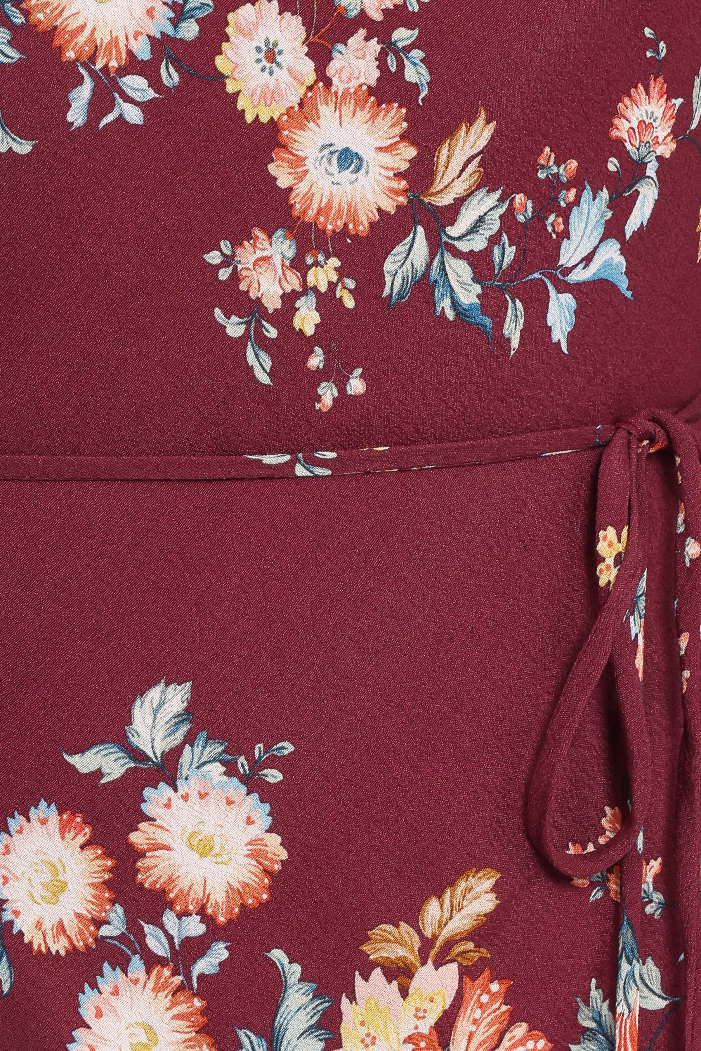 Petal and Pup USA DRESSES Alima Maxi Dress - Berry Floral
