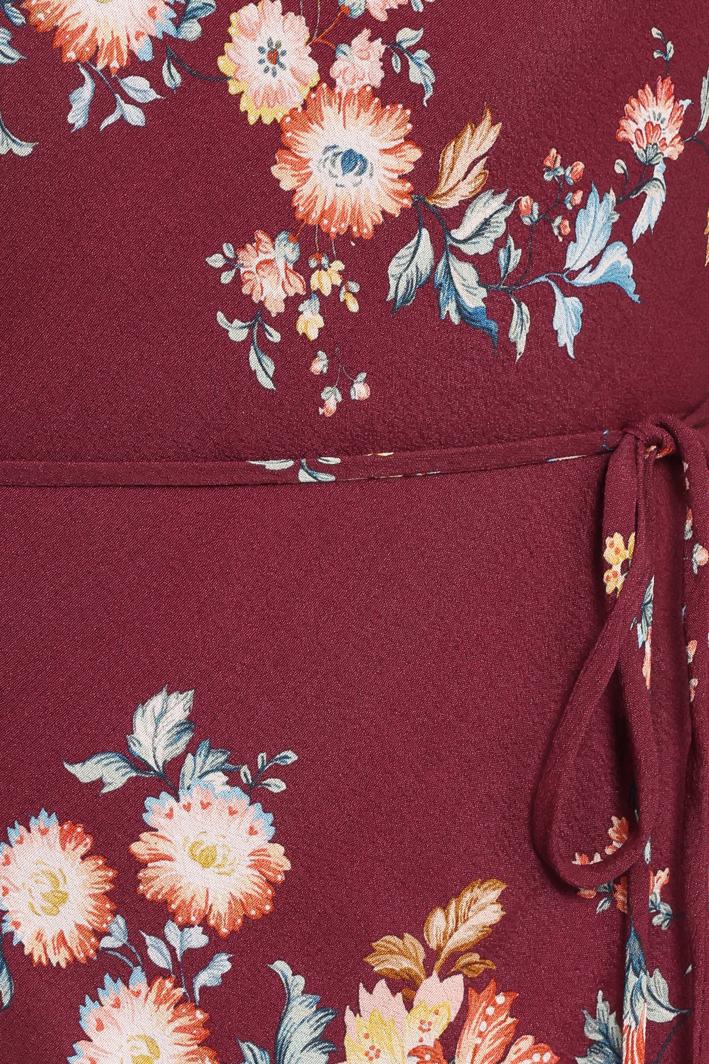 Petal and Pup USA DRESSES Alima Maxi Dress - Berry Floral