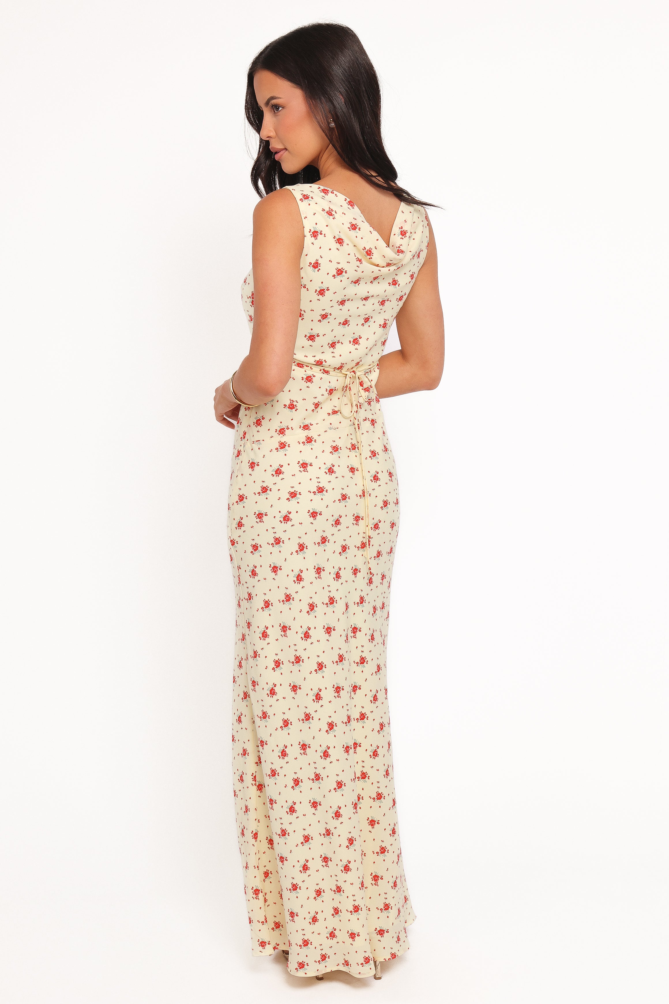 Petal and Pup USA DRESSES Alima Sleeveless Maxi Dress - Yellow Floral