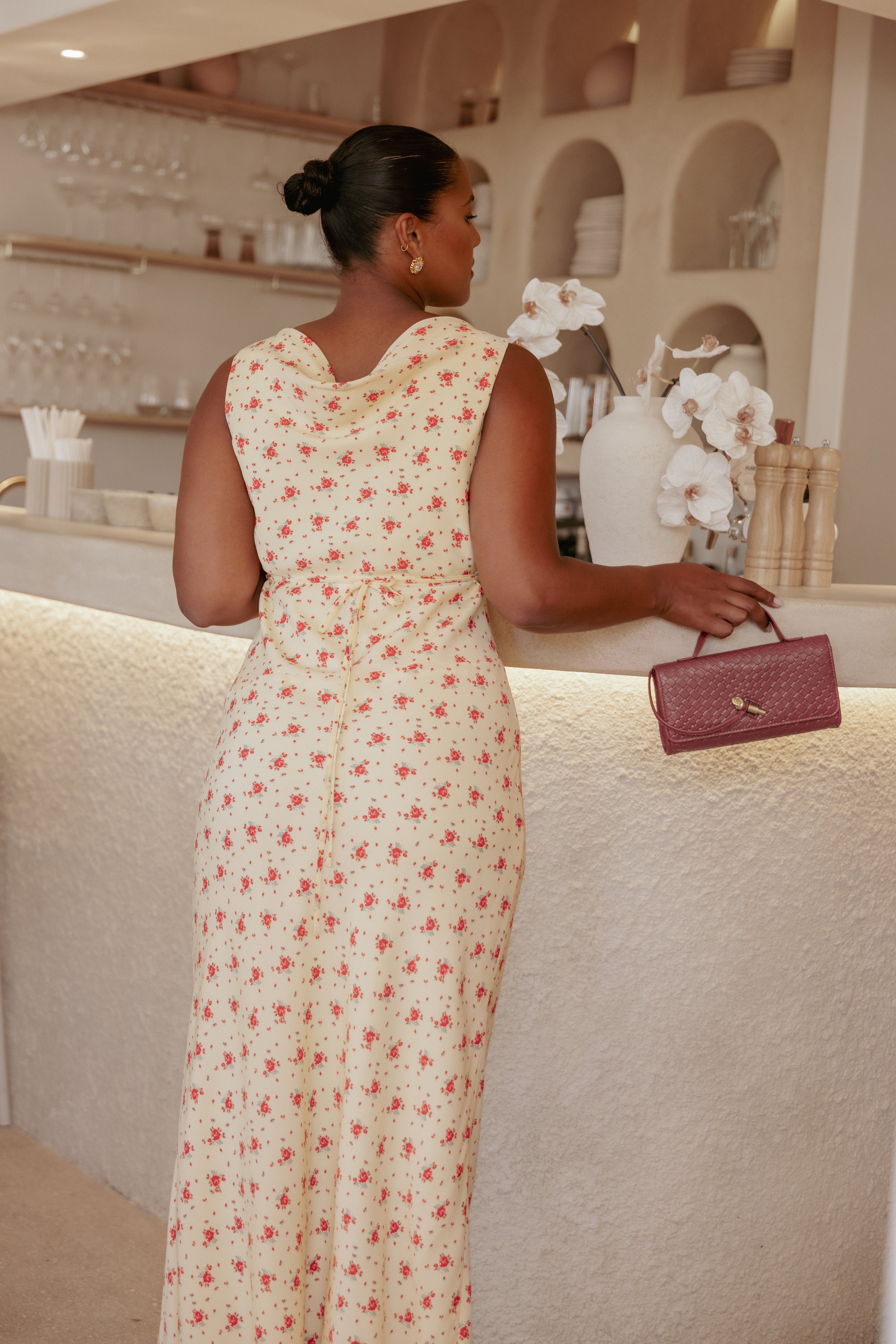 Petal and Pup USA DRESSES Alima Sleeveless Maxi Dress - Yellow Floral