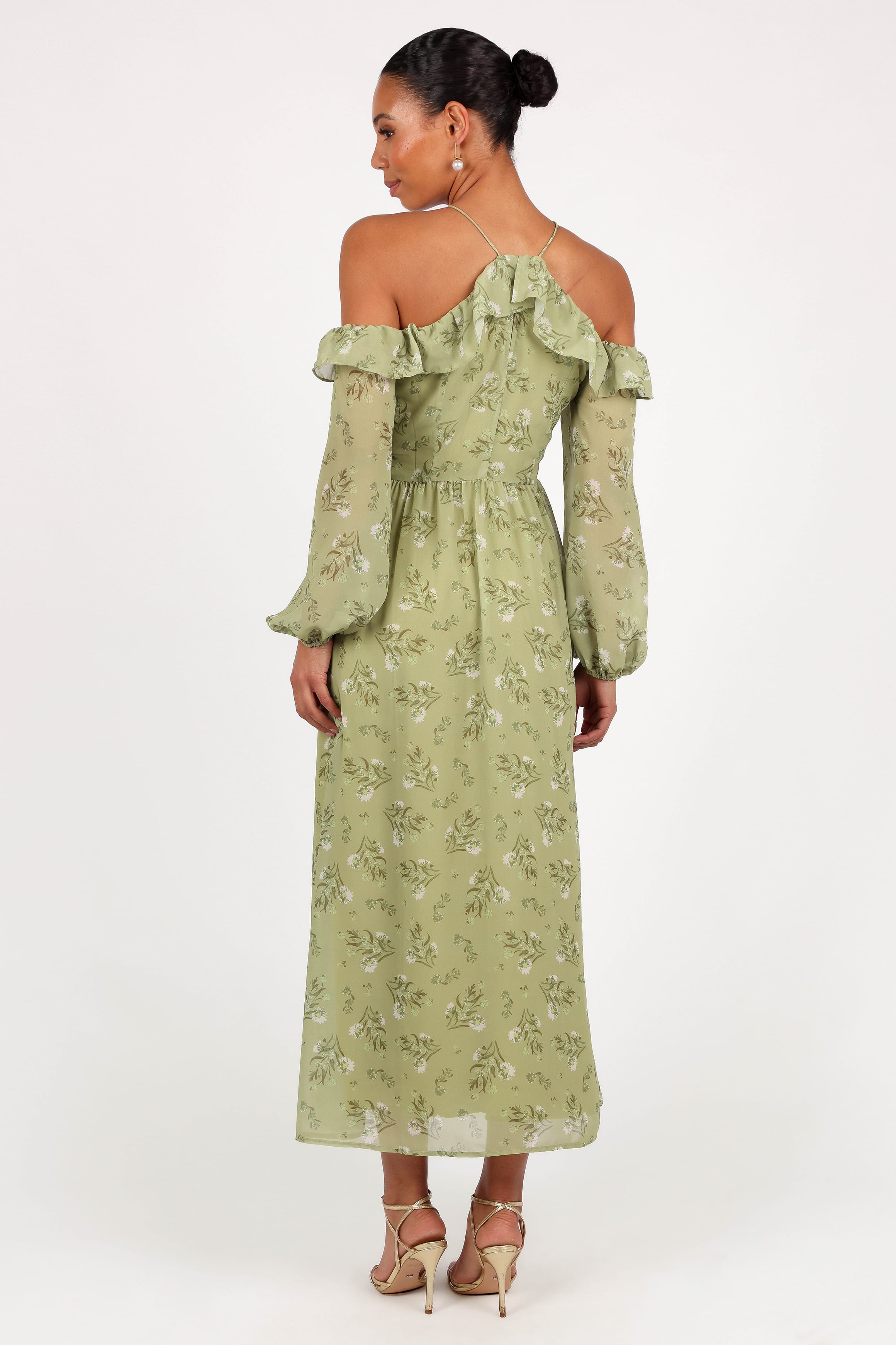 Petal and Pup USA DRESSES Alina Maxi Dress - Sage Botanica