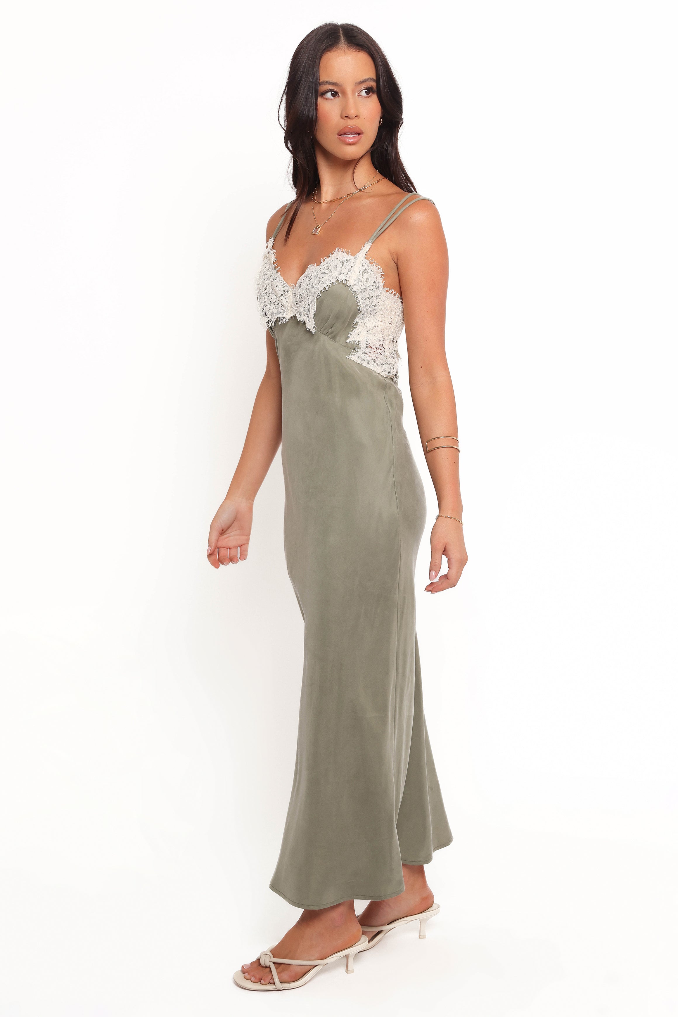 Petal and Pup USA DRESSES Alita Midi Dress - Olive