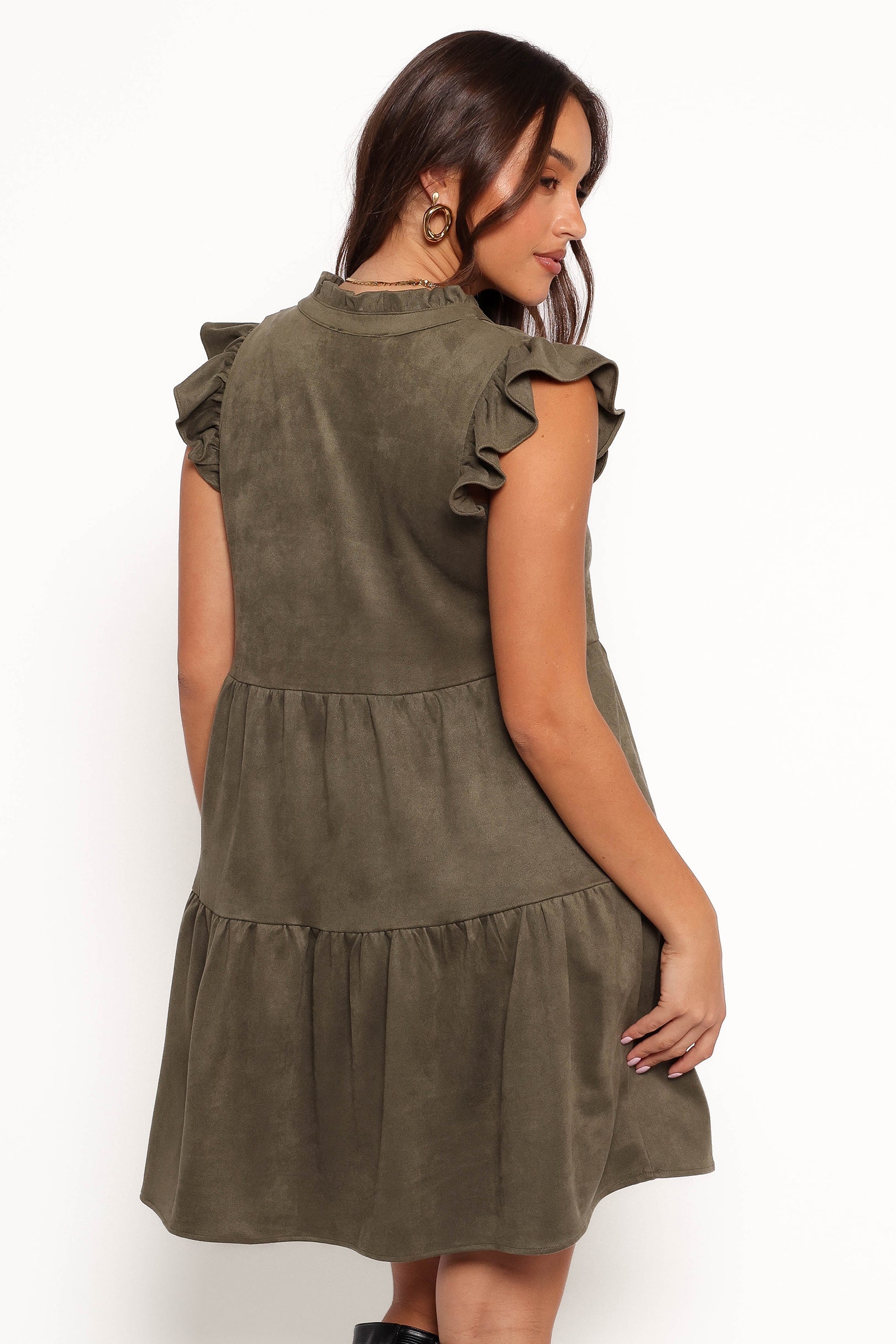 Petal and Pup USA DRESSES Alyx Mini Dress - Olive