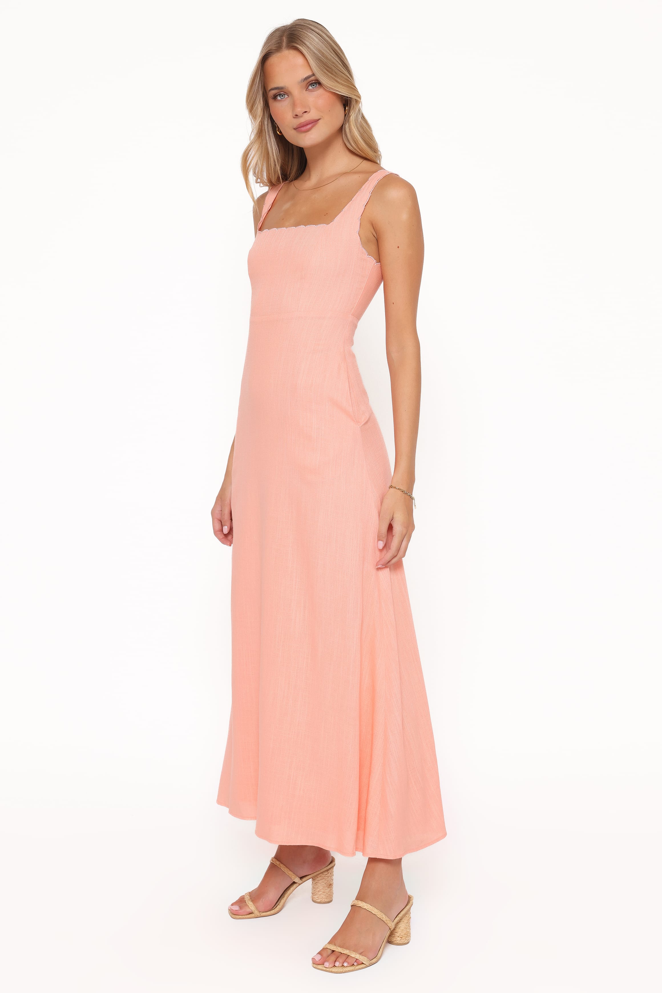 Petal and Pup USA DRESSES Amalie Maxi Dress - Pastel Peach