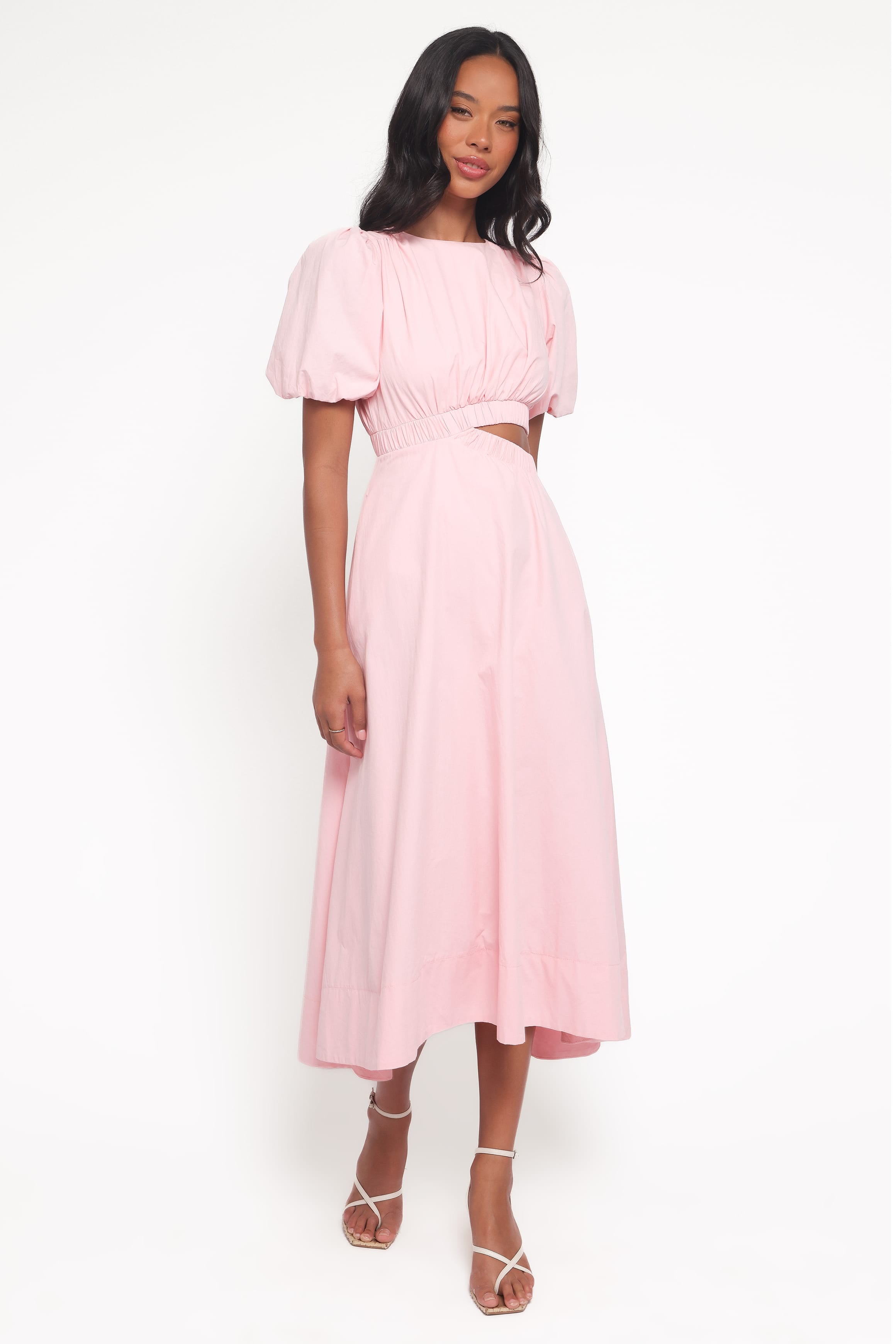 Petal and Pup USA DRESSES Aminah Puff Sleeve Dress - Pink