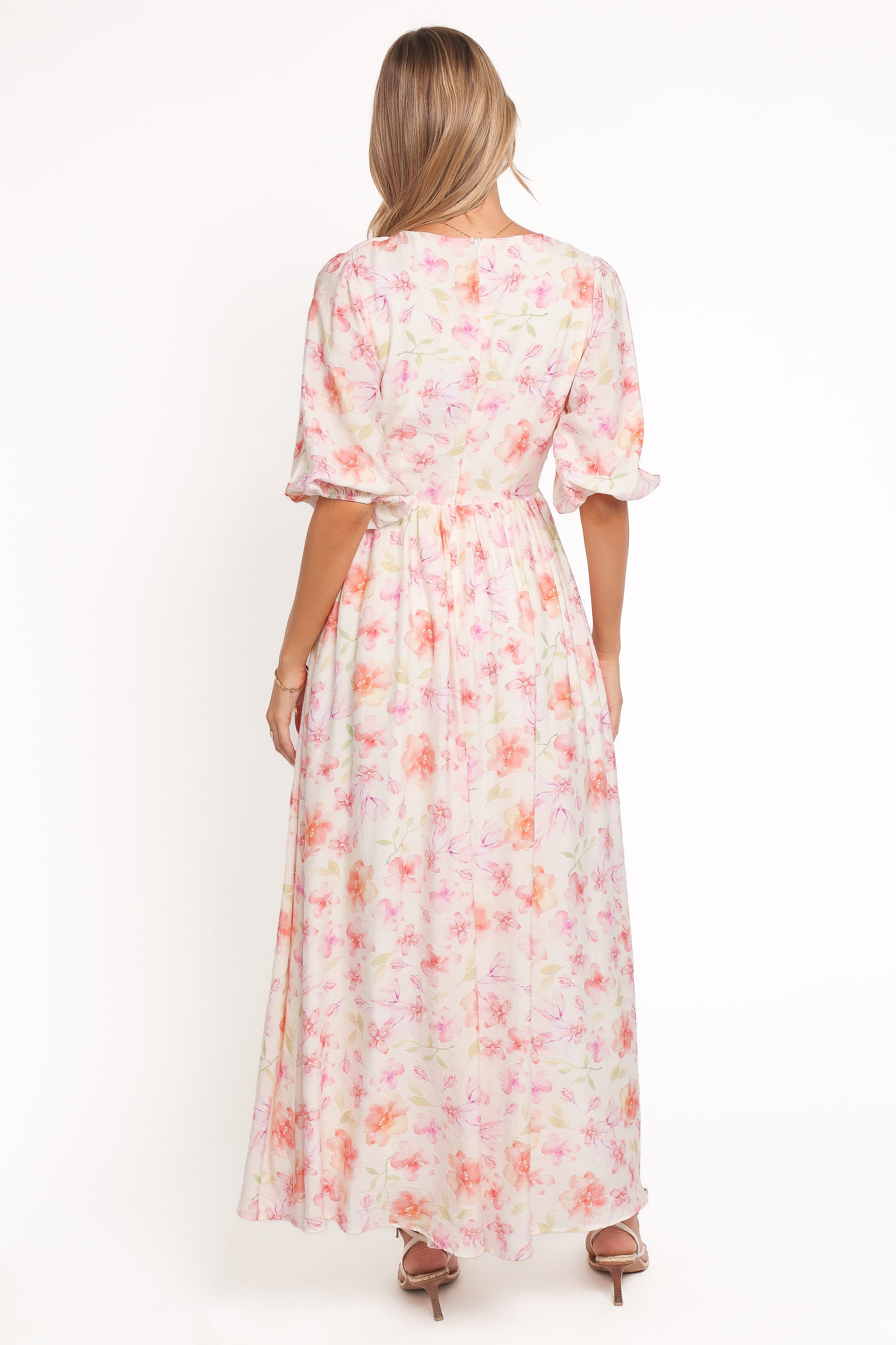 Petal and Pup USA DRESSES Andara Maxi Dress - White Floral