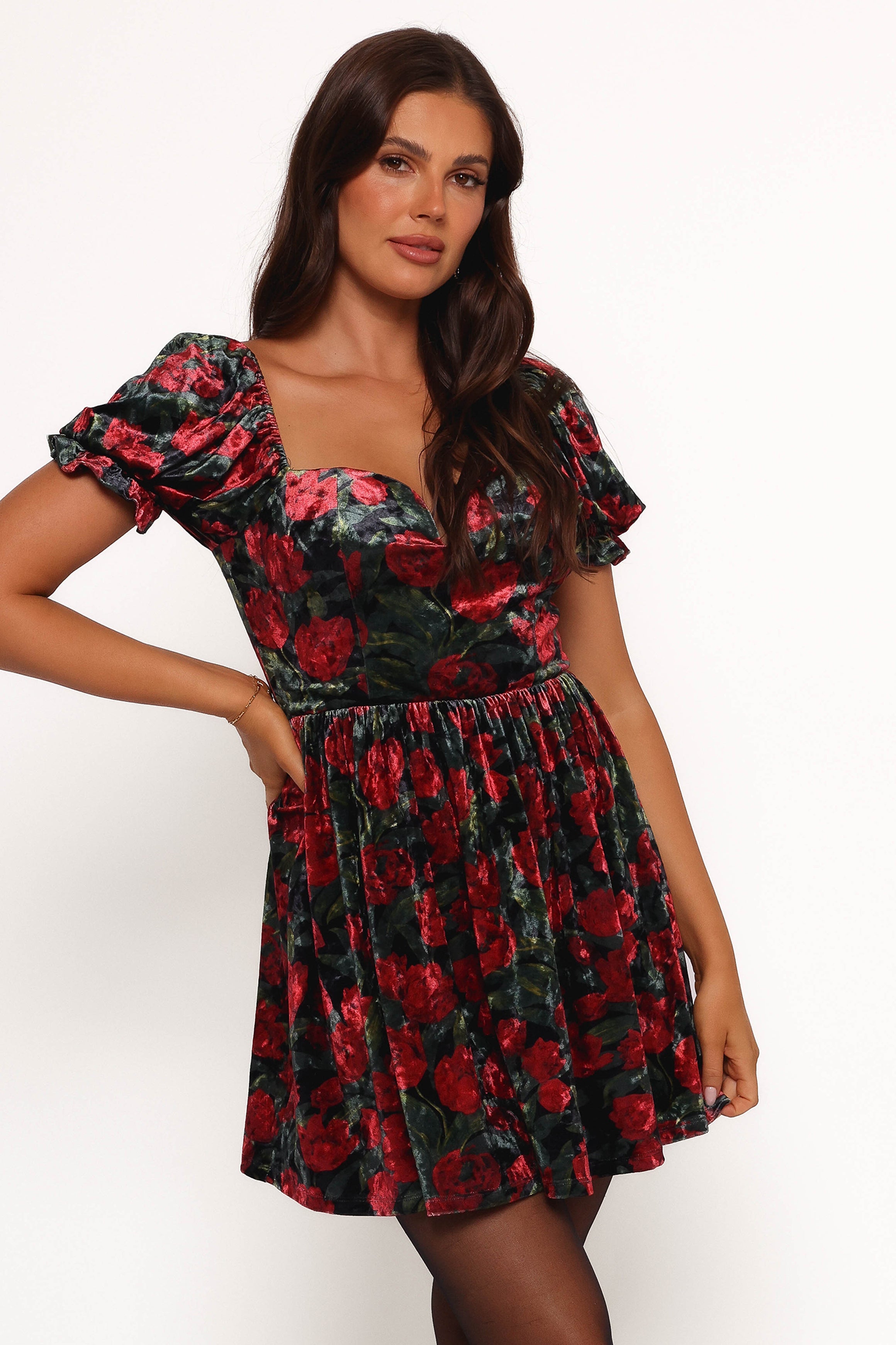 Petal and Pup USA DRESSES Anders Mini Dress - Black/Red