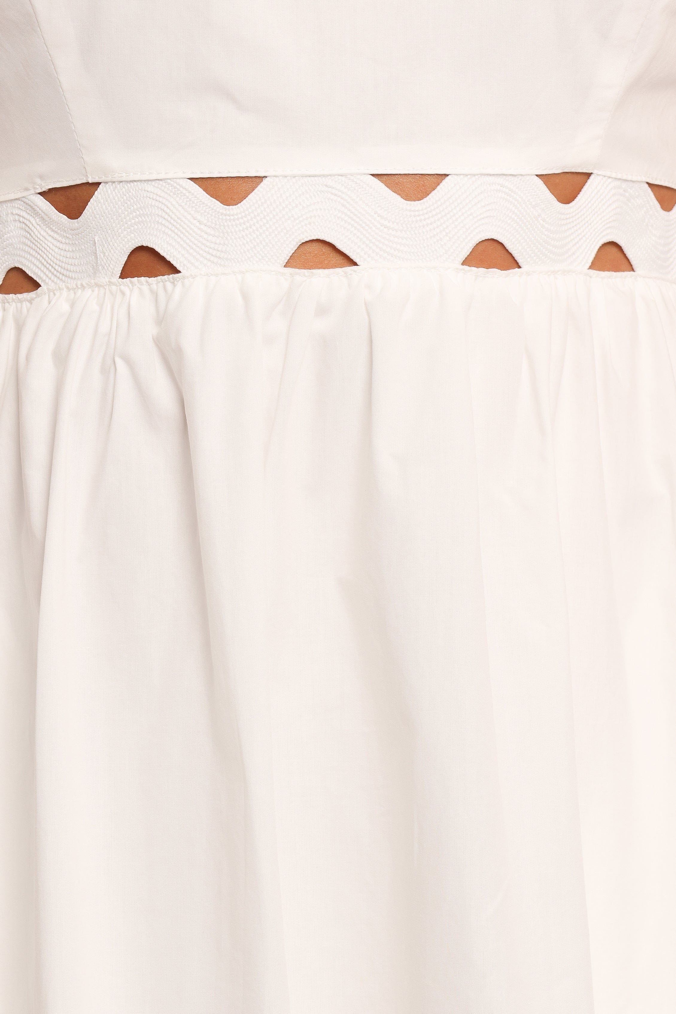 Petal and Pup USA DRESSES Angelus Midi Dress - White (Hold for Rack)