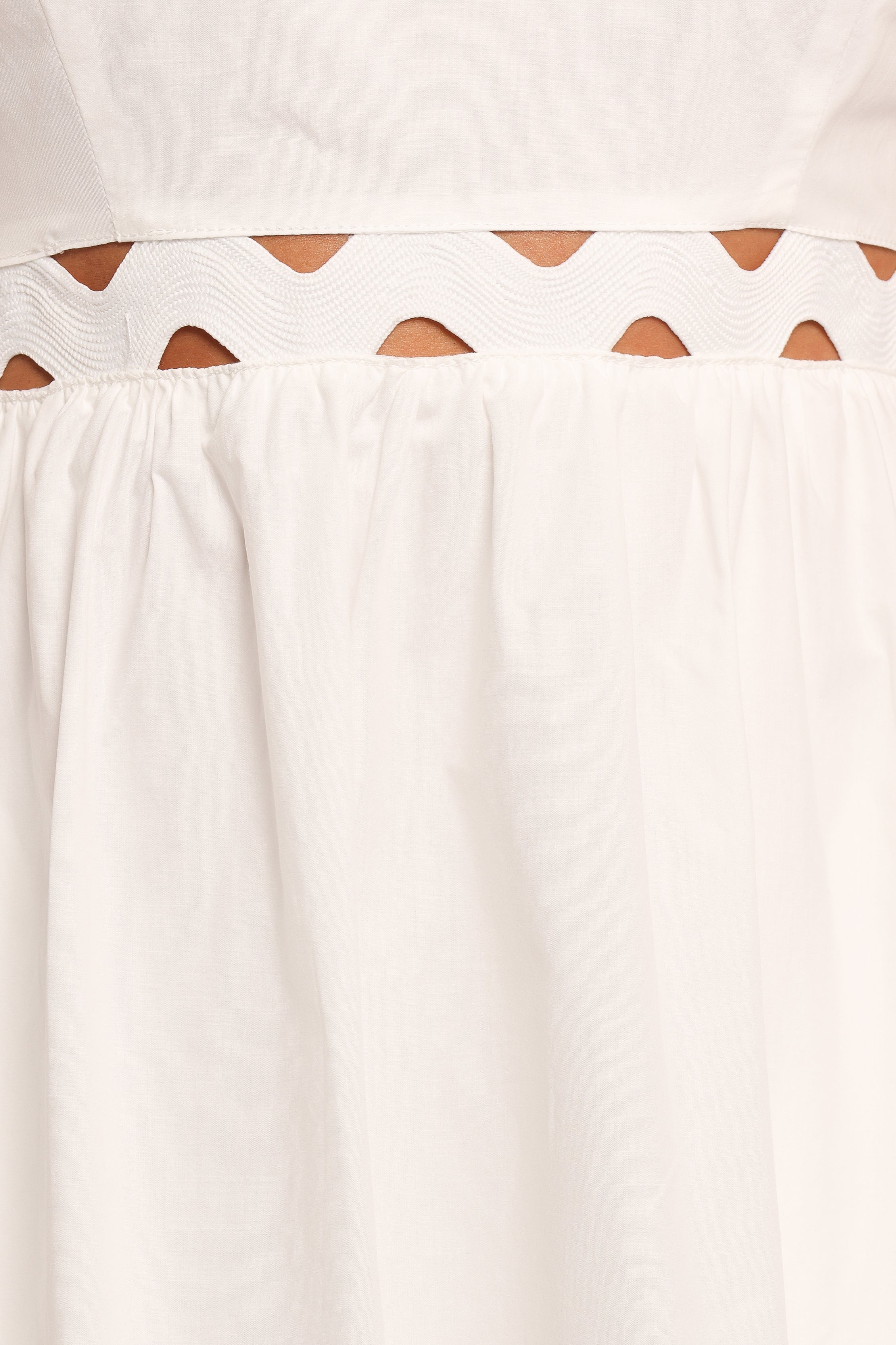 Petal and Pup USA DRESSES Angelus Midi Dress - White (Hold for Rack)