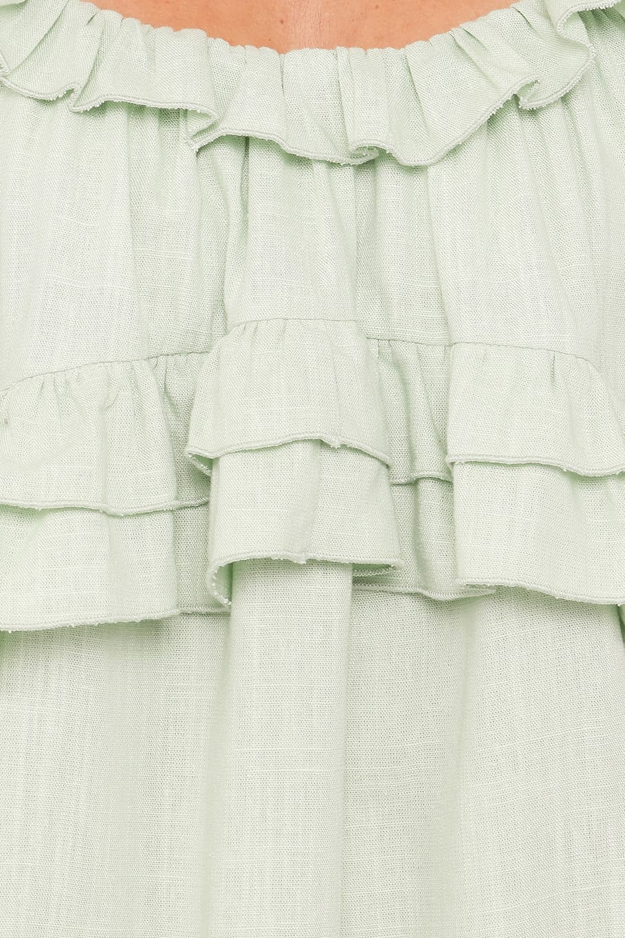 Petal and Pup USA DRESSES Angie Ruffle Mini Dress - Jade