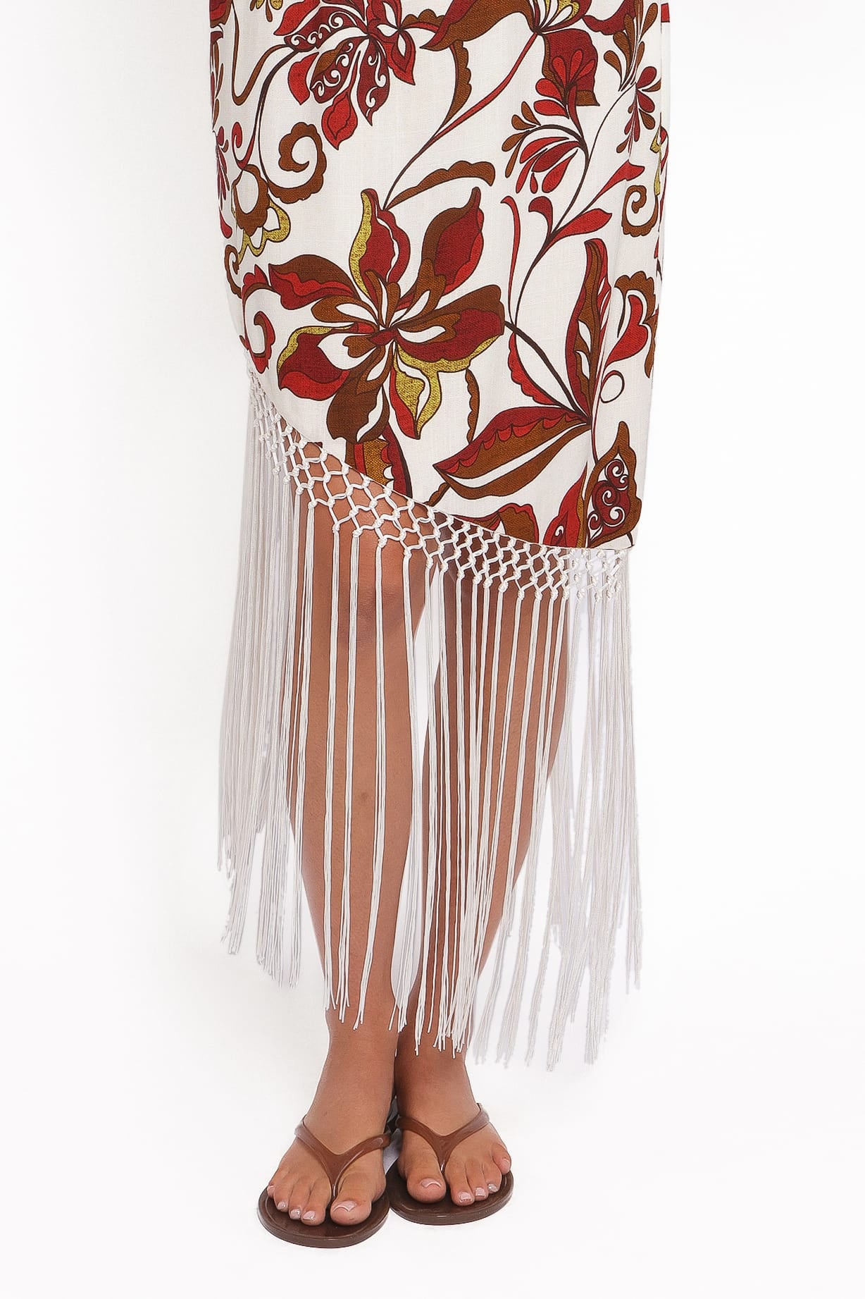 Petal and Pup USA DRESSES Aquarius Midi Dress - Brown Floral
