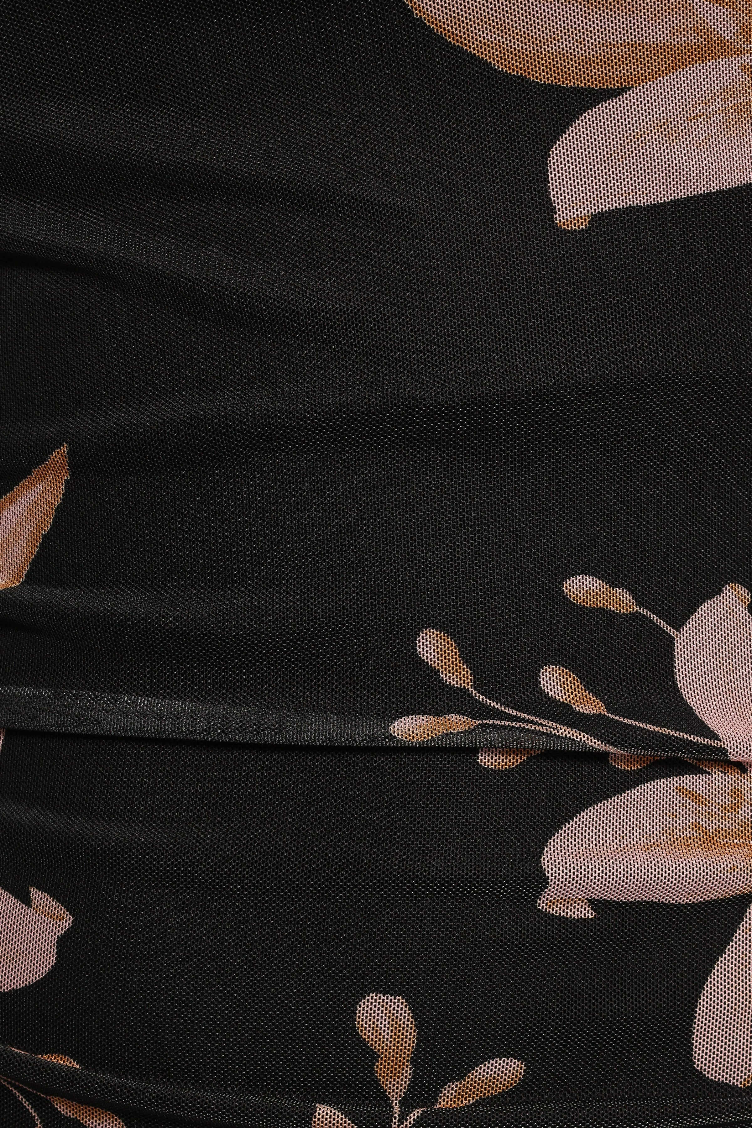 Petal and Pup USA DRESSES Arabelle Maxi Off Shoulder Dress - Black Peach