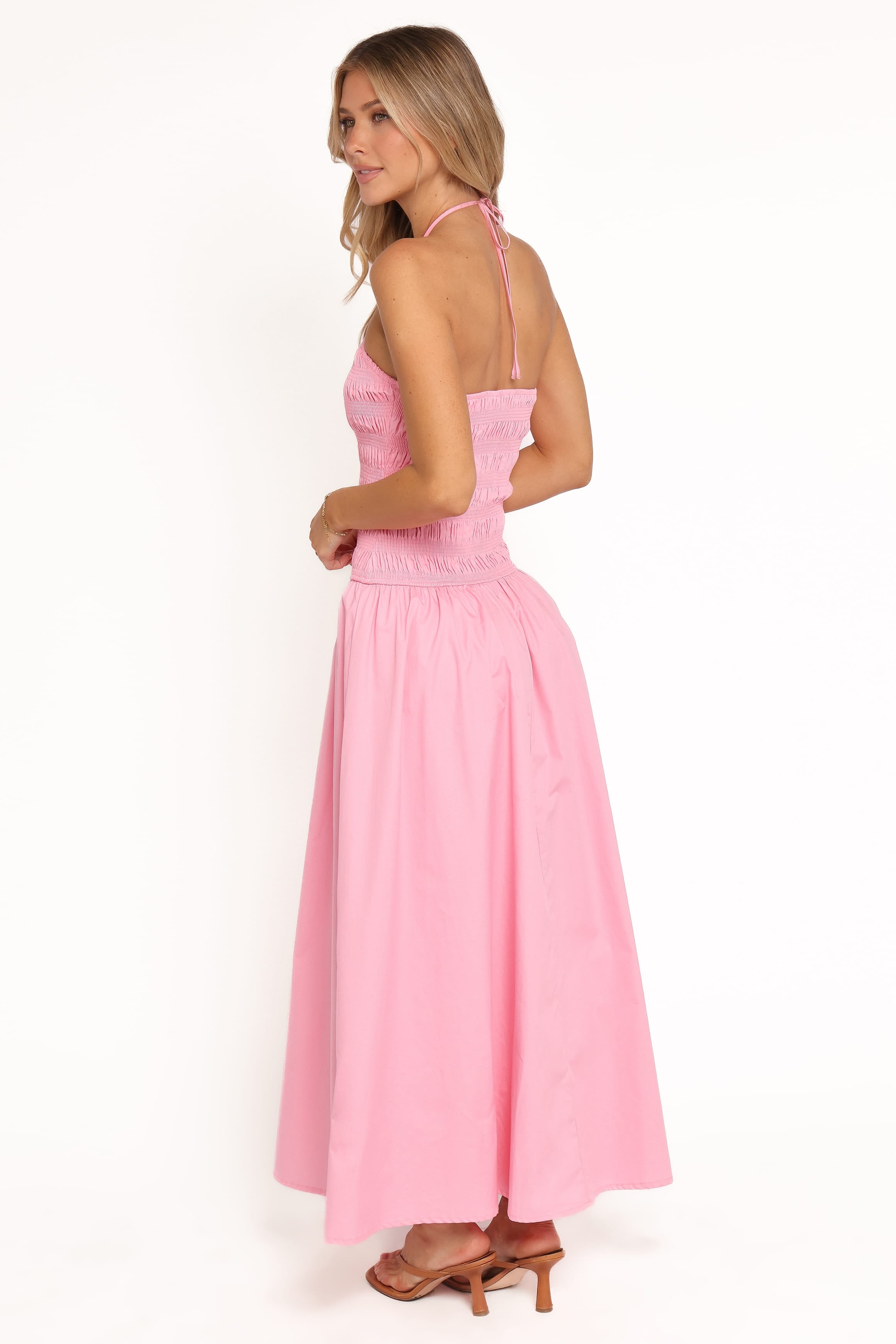 Petal and Pup USA DRESSES Aradia Halter Maxi Dress - Pink