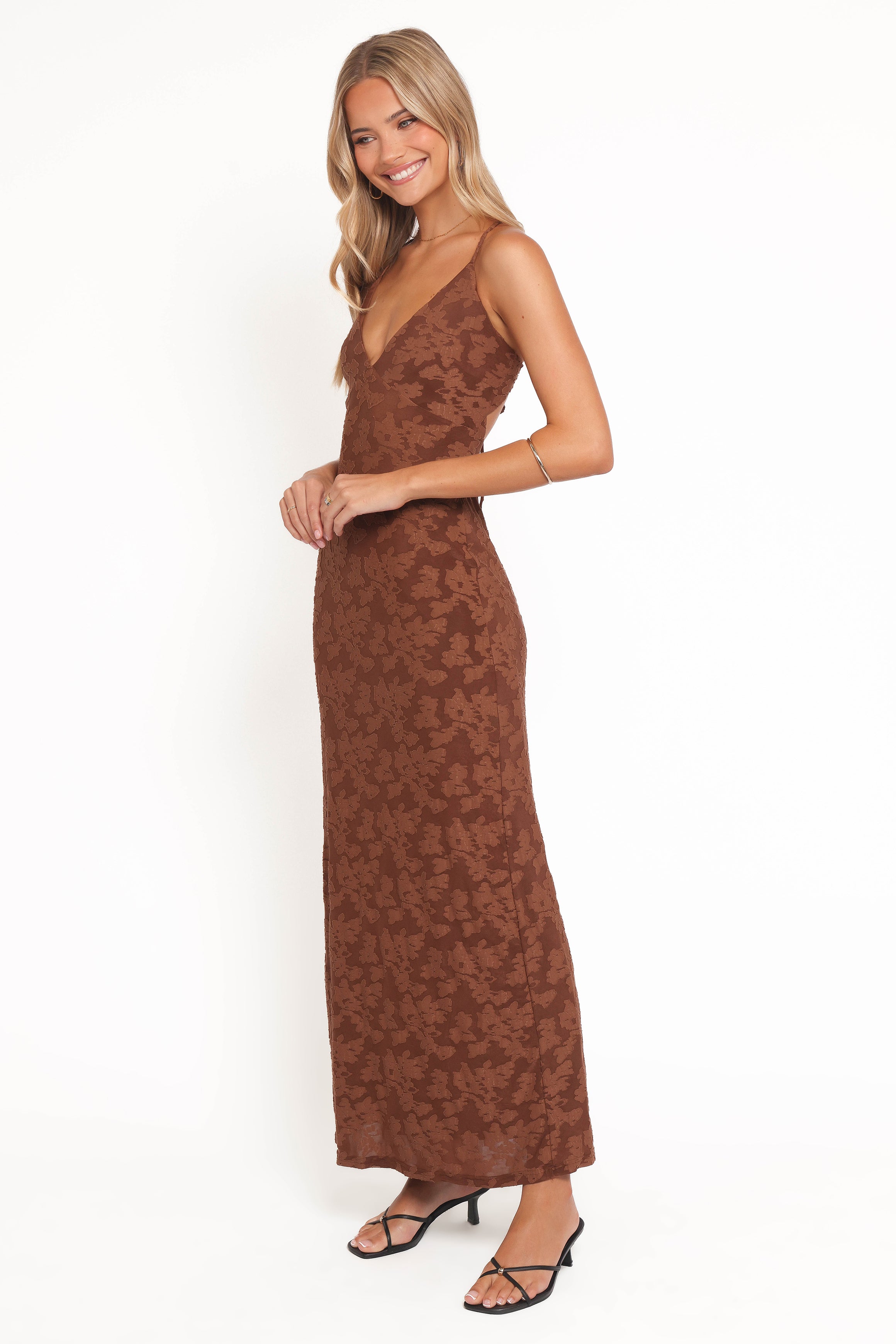 Petal and Pup USA DRESSES Araminta Maxi Dress - Brown