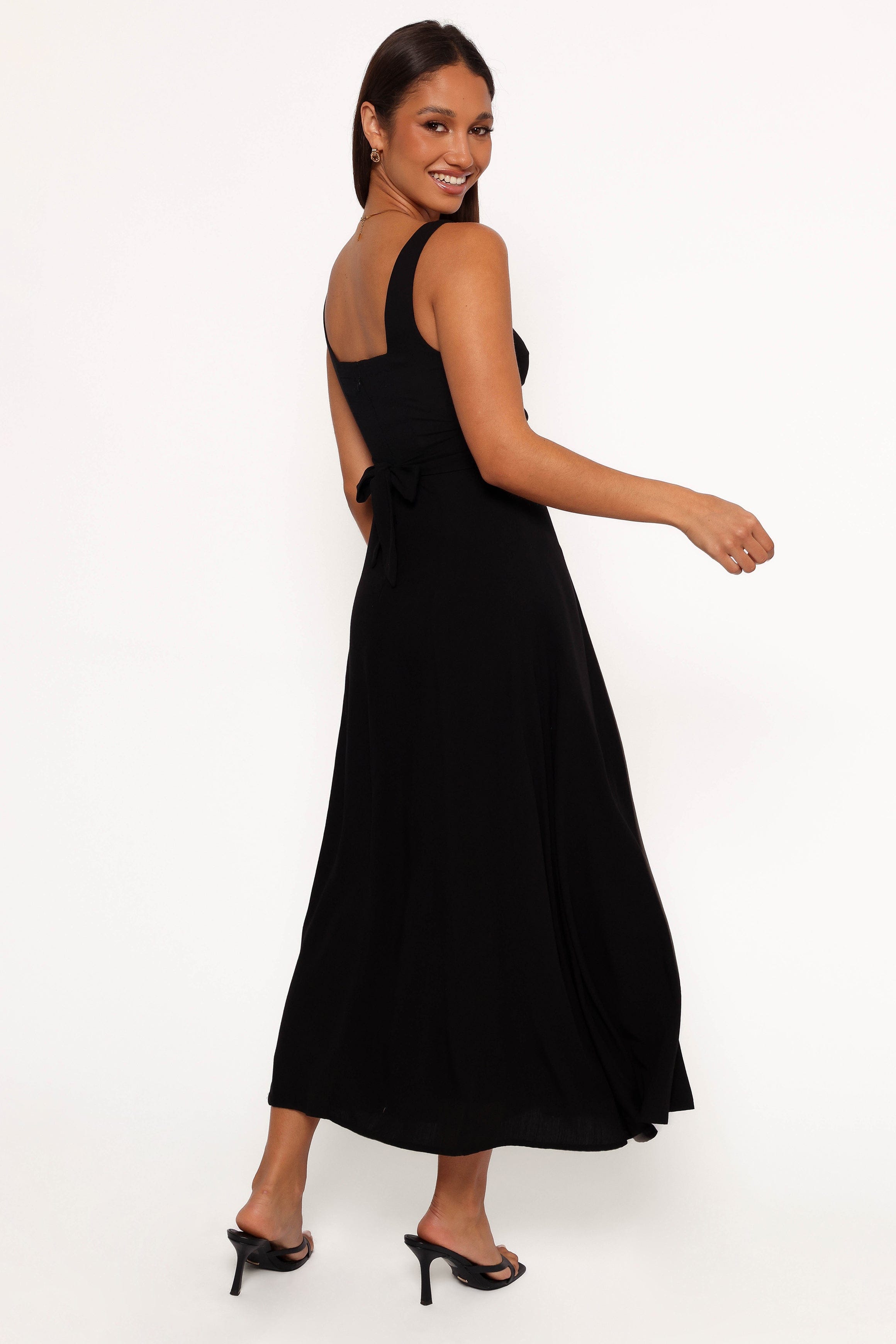 Petal and Pup USA DRESSES Archer Midi Dress - Black