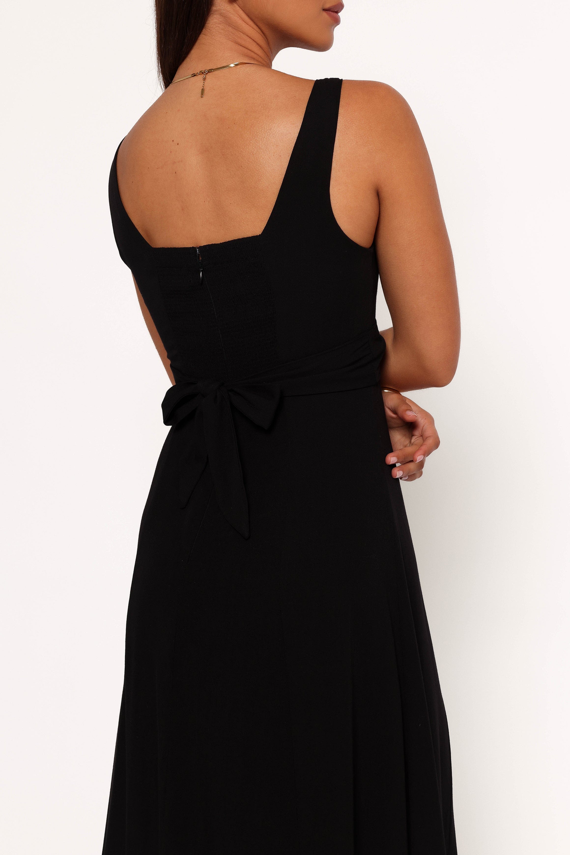 Petal and Pup USA DRESSES Archer Midi Dress - Black