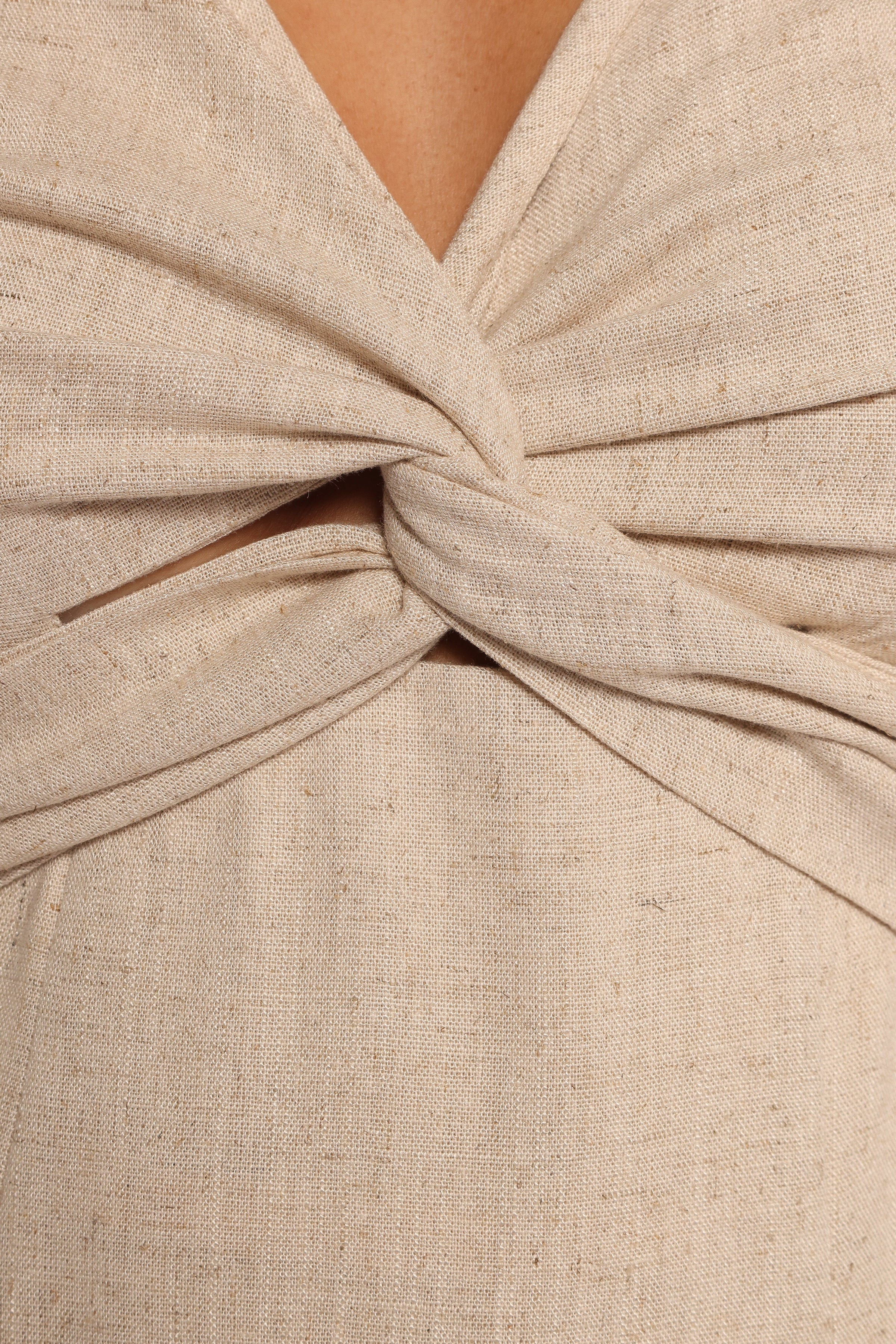 Petal and Pup USA DRESSES Archer Midi Dress - Oatmeal