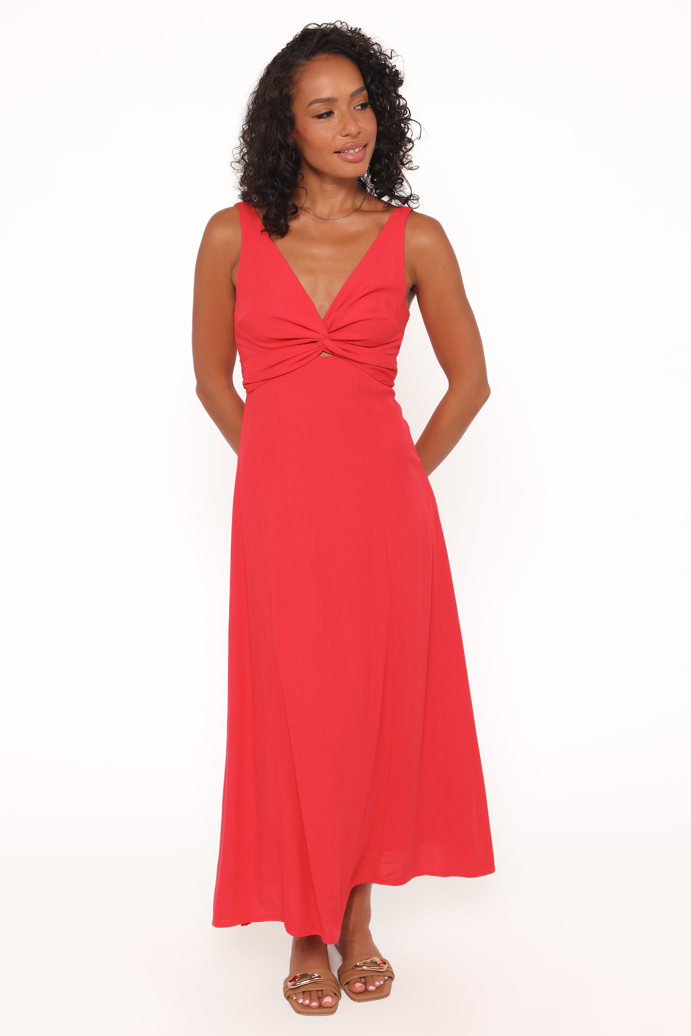Petal and Pup USA DRESSES Archer Midi Dress - Red