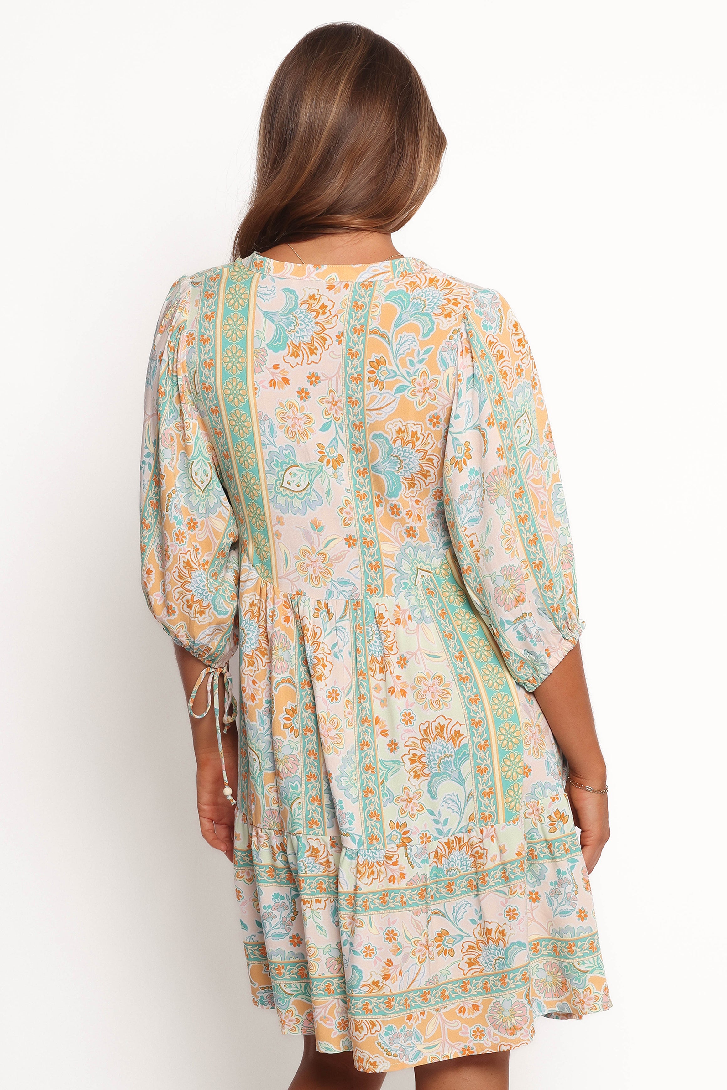 Petal and Pup USA DRESSES Arden Mini Dress - Green Multi