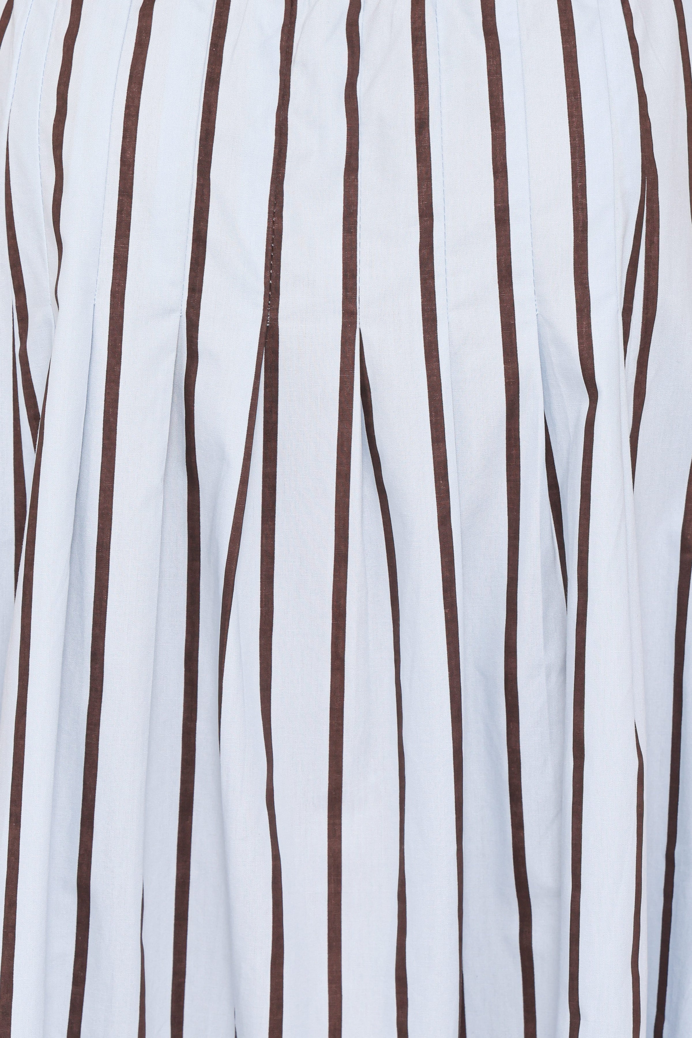 Petal and Pup USA DRESSES Arletta Maxi Dress - Blue/Brown Stripe