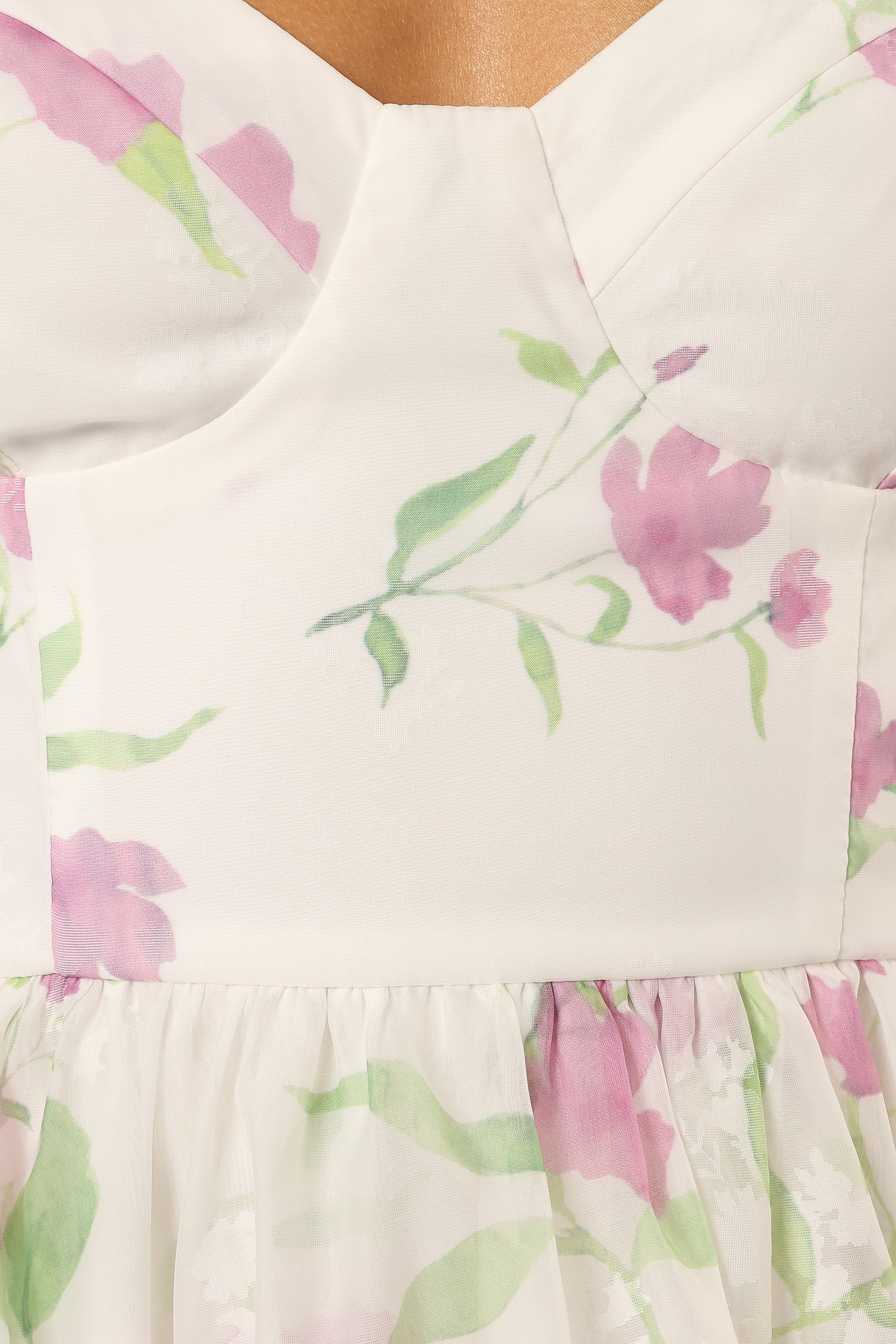 Petal and Pup USA DRESSES Armani Midi Dress - White Floral