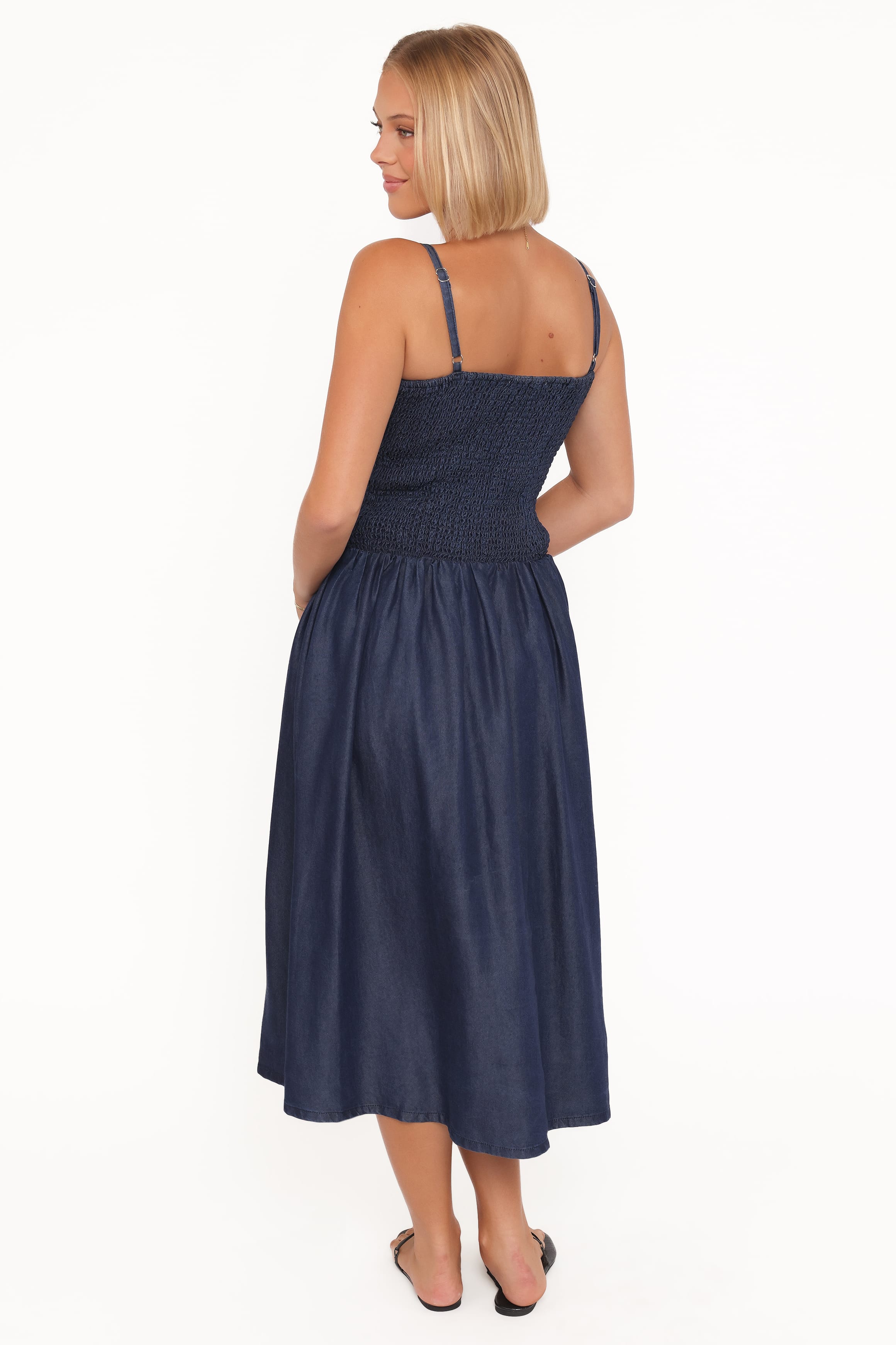 Petal and Pup USA DRESSES Arnika Midi Dress - Blue