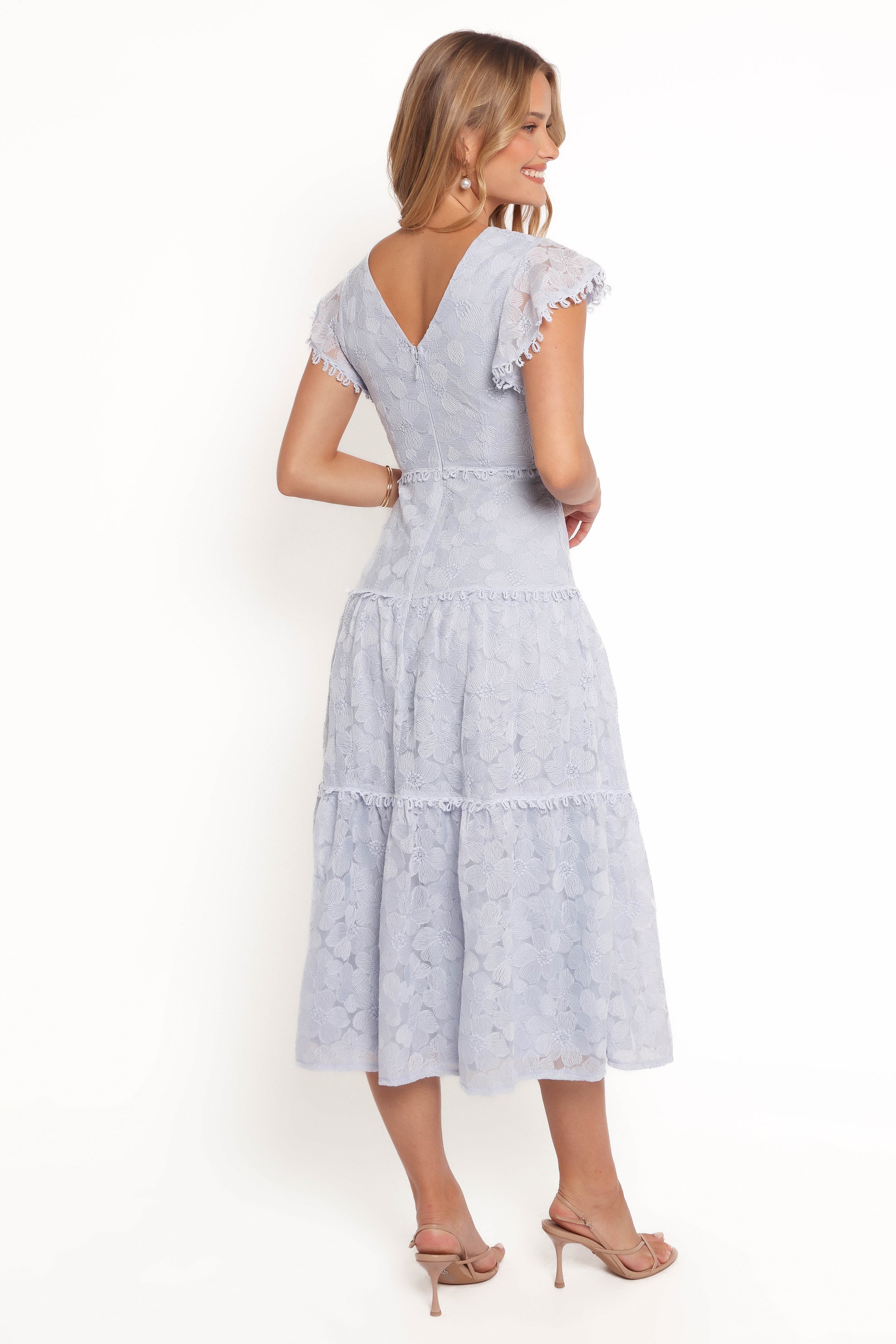Petal and Pup USA DRESSES Asher Midi Dress - Blue