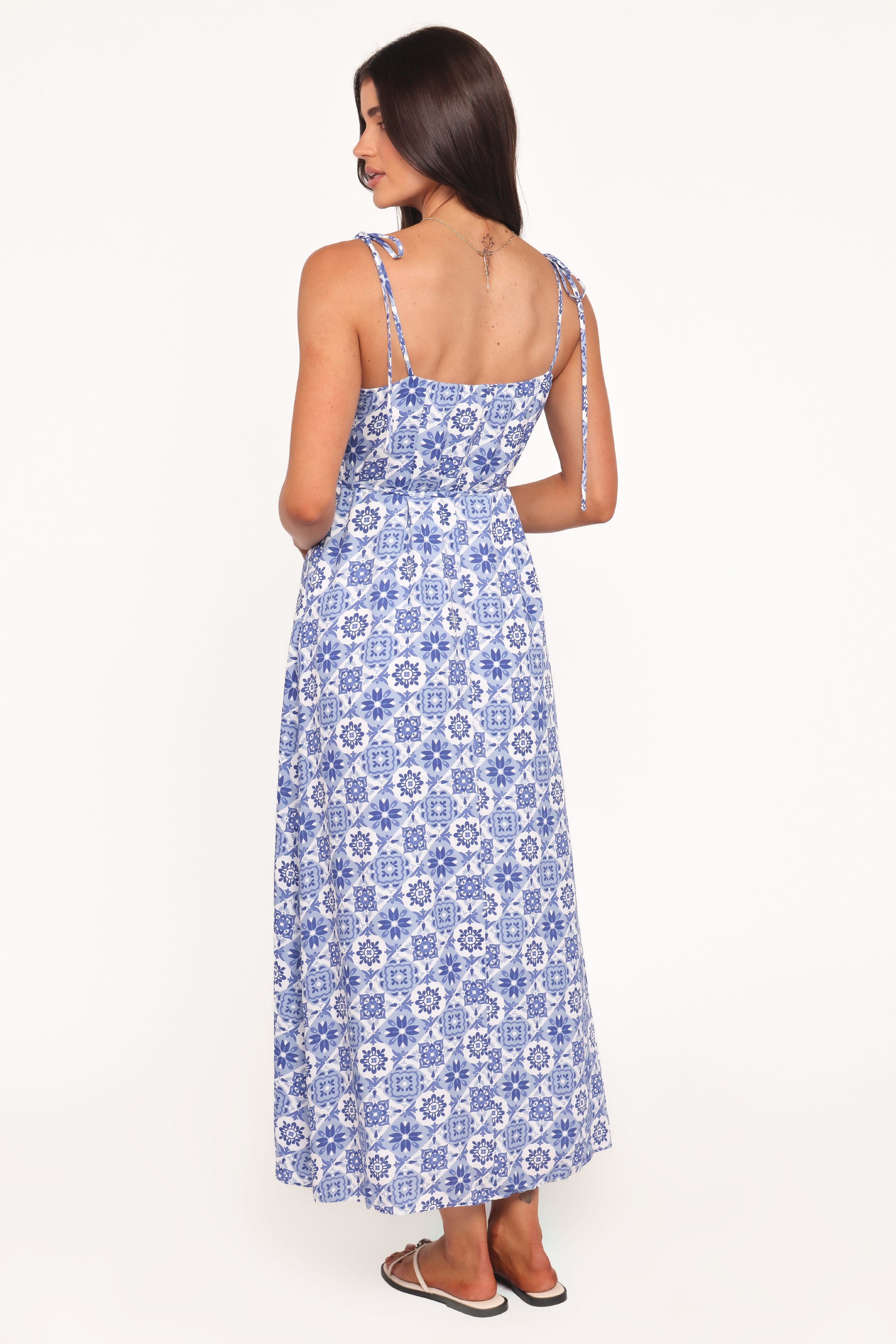 Petal and Pup USA DRESSES Aster Maxi Dress - Blue Tile