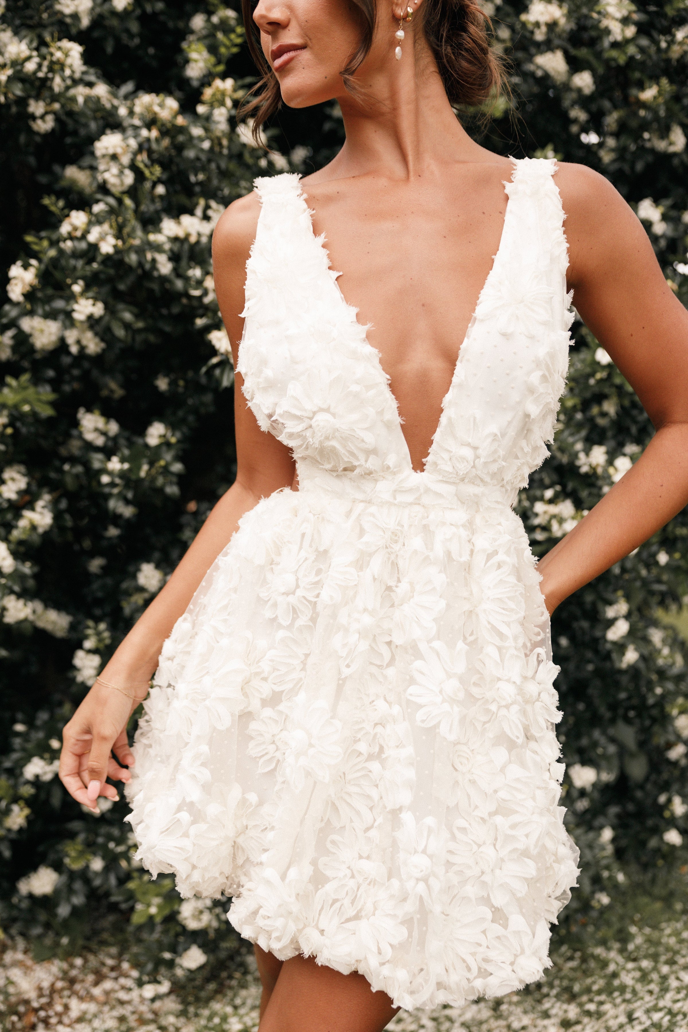 Petal and Pup USA DRESSES Atti Mini Dress - Cream