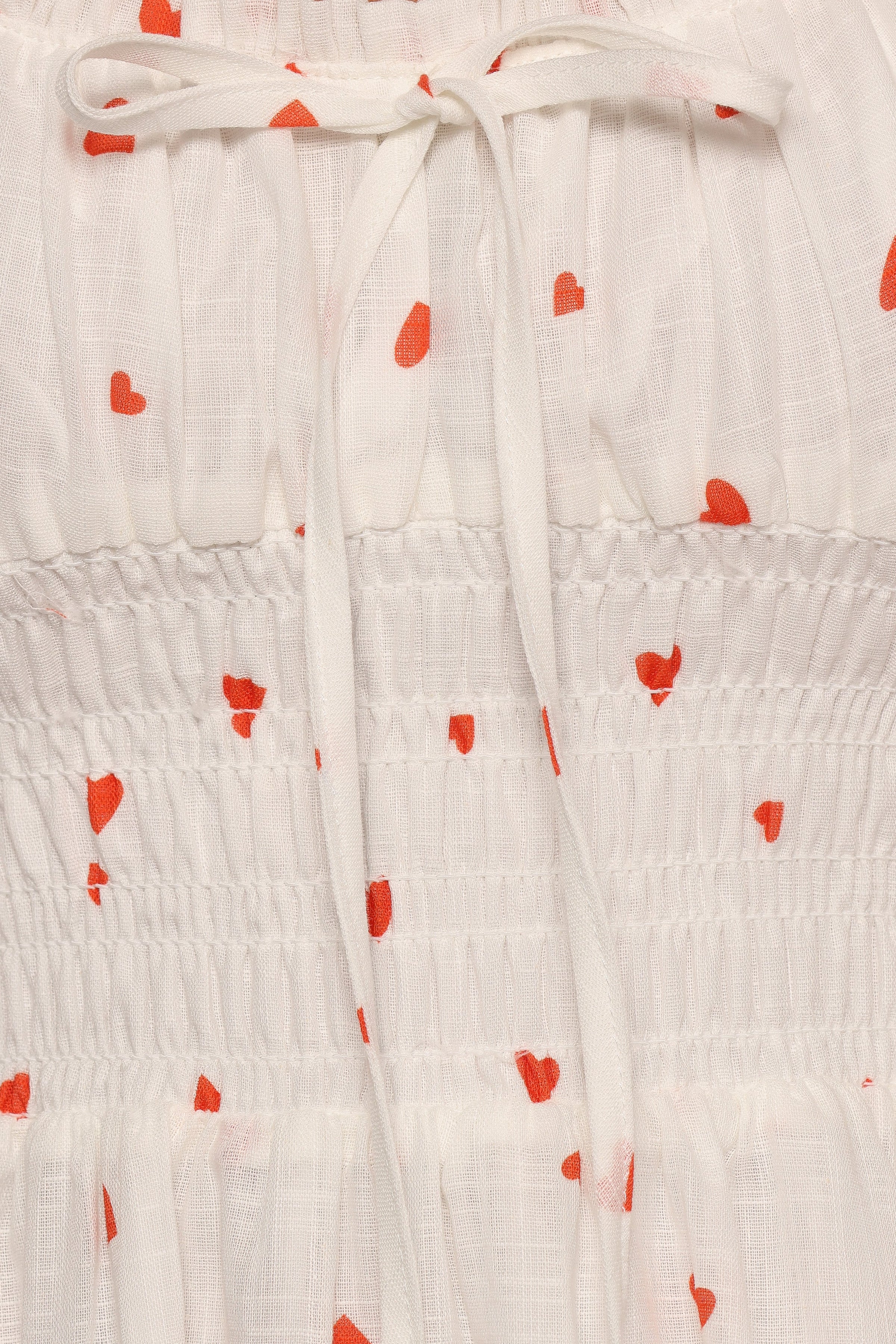 Petal and Pup USA DRESSES Auguste Midi Dress - Ditsy Heart