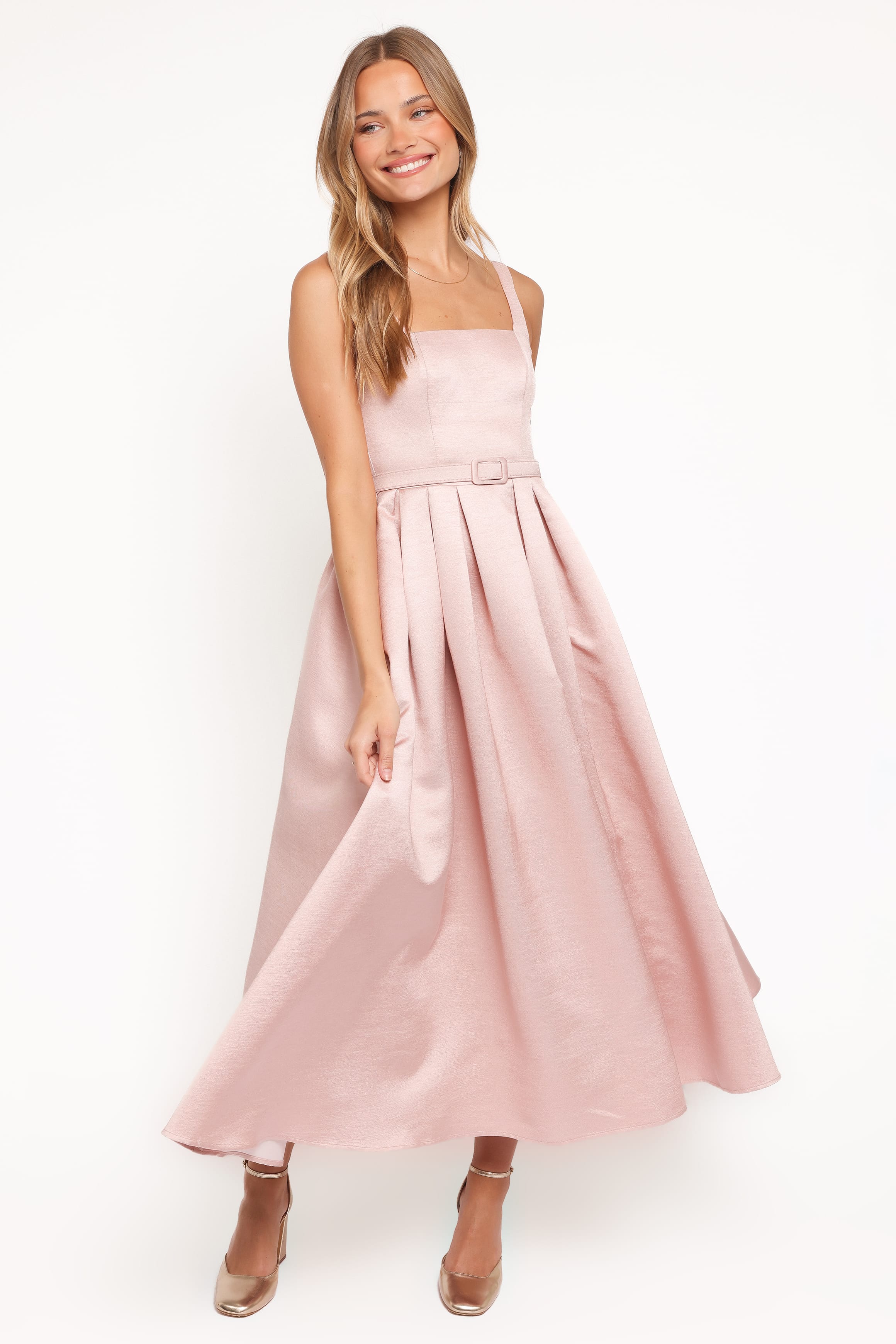 Petal and Pup USA DRESSES Augustine Midi Dress - Dusty Pink