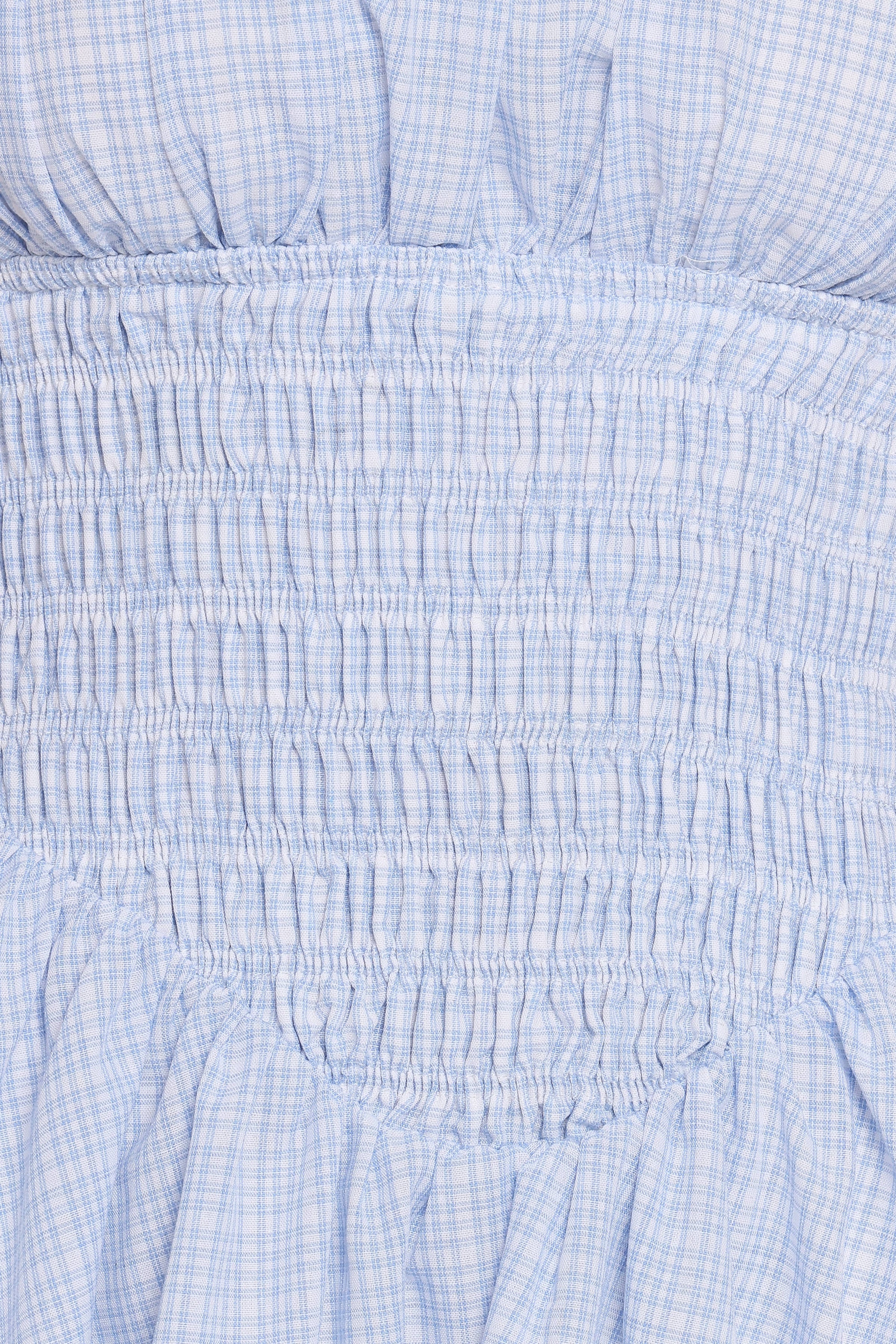 Petal and Pup USA DRESSES Ayla Mini Dress - Blue Gingham