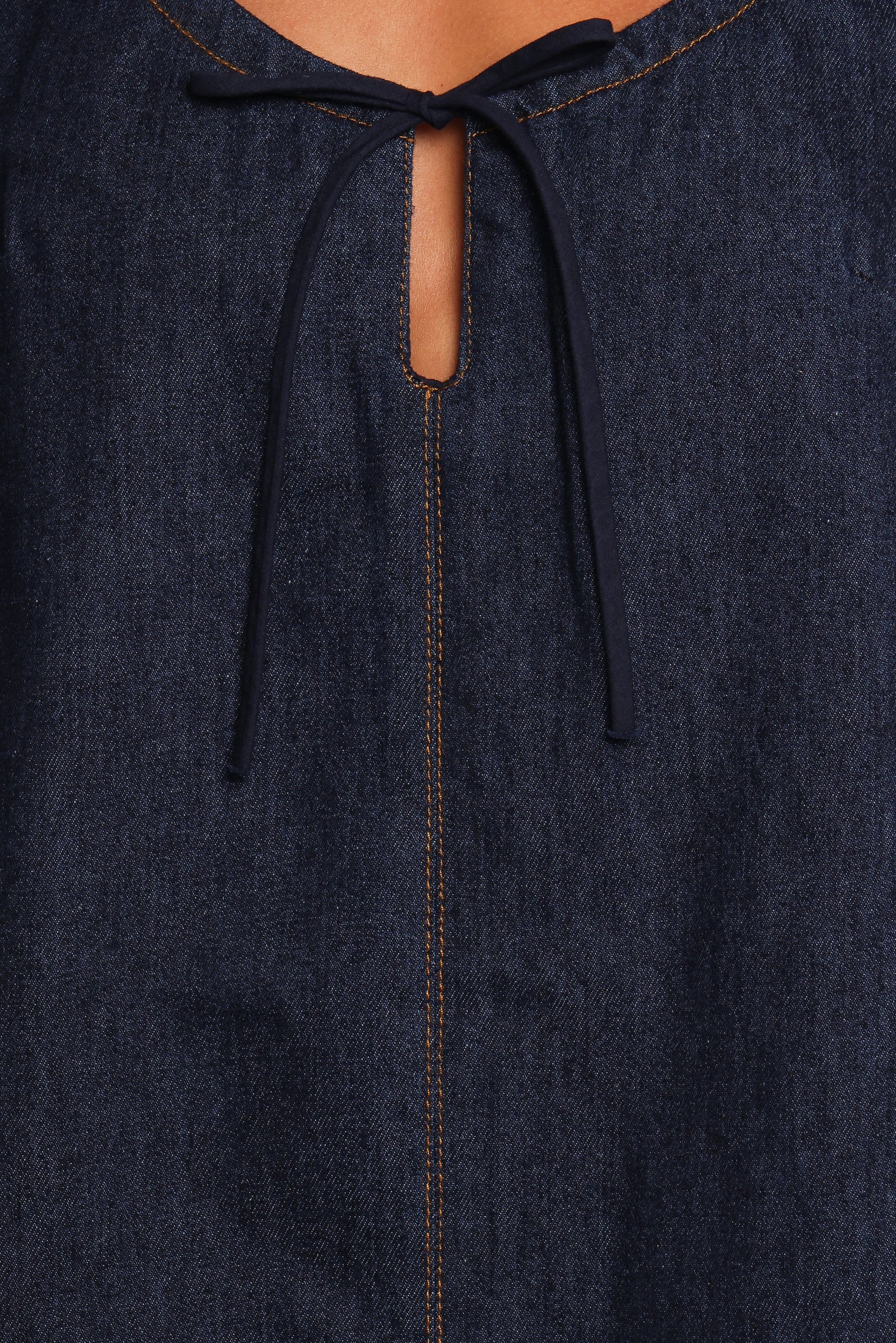 Petal and Pup USA DRESSES Azen Mini Dress - Dark Denim (Hold for Rack)