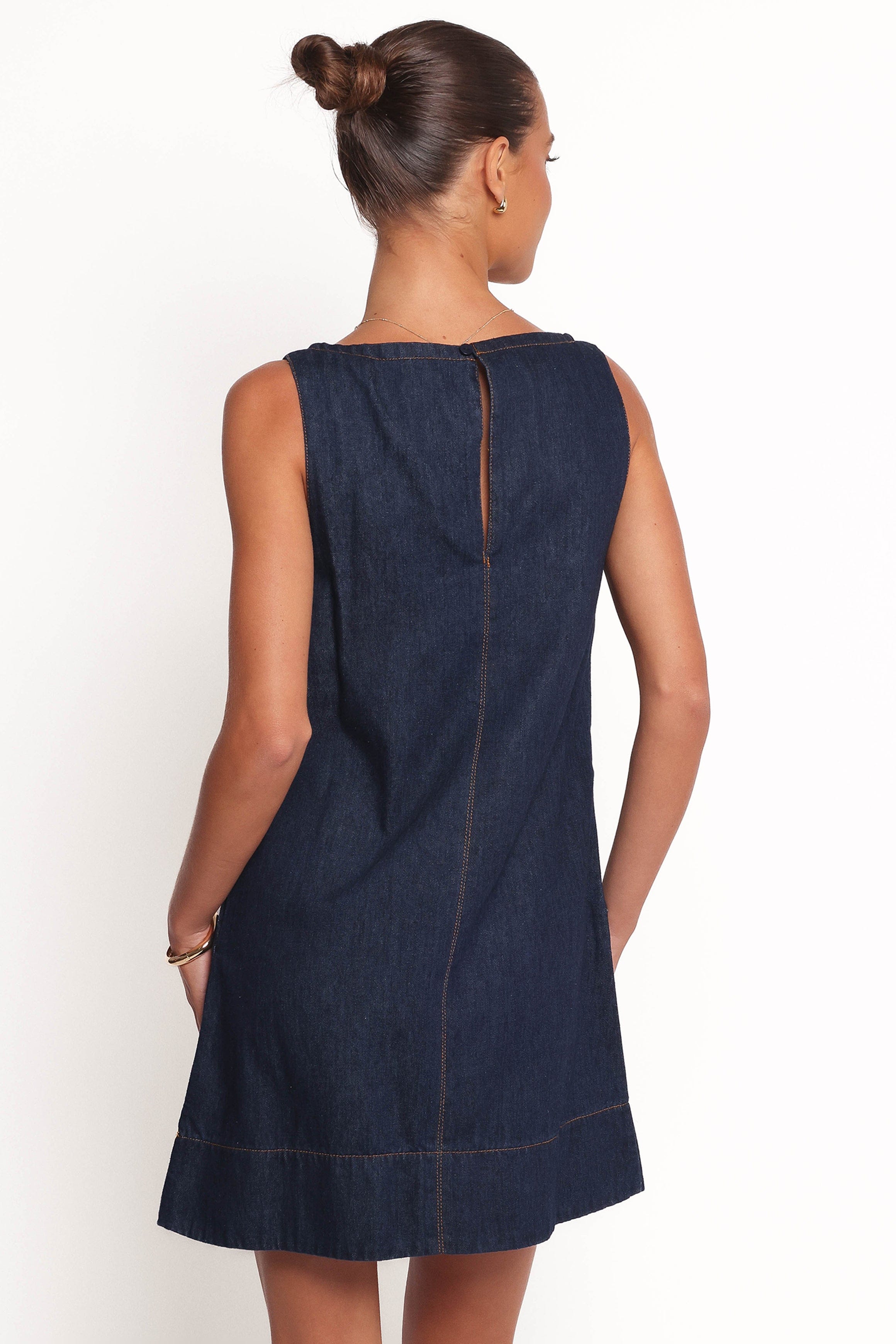 Petal and Pup USA DRESSES Azen Mini Dress - Dark Denim (Hold for Rack)