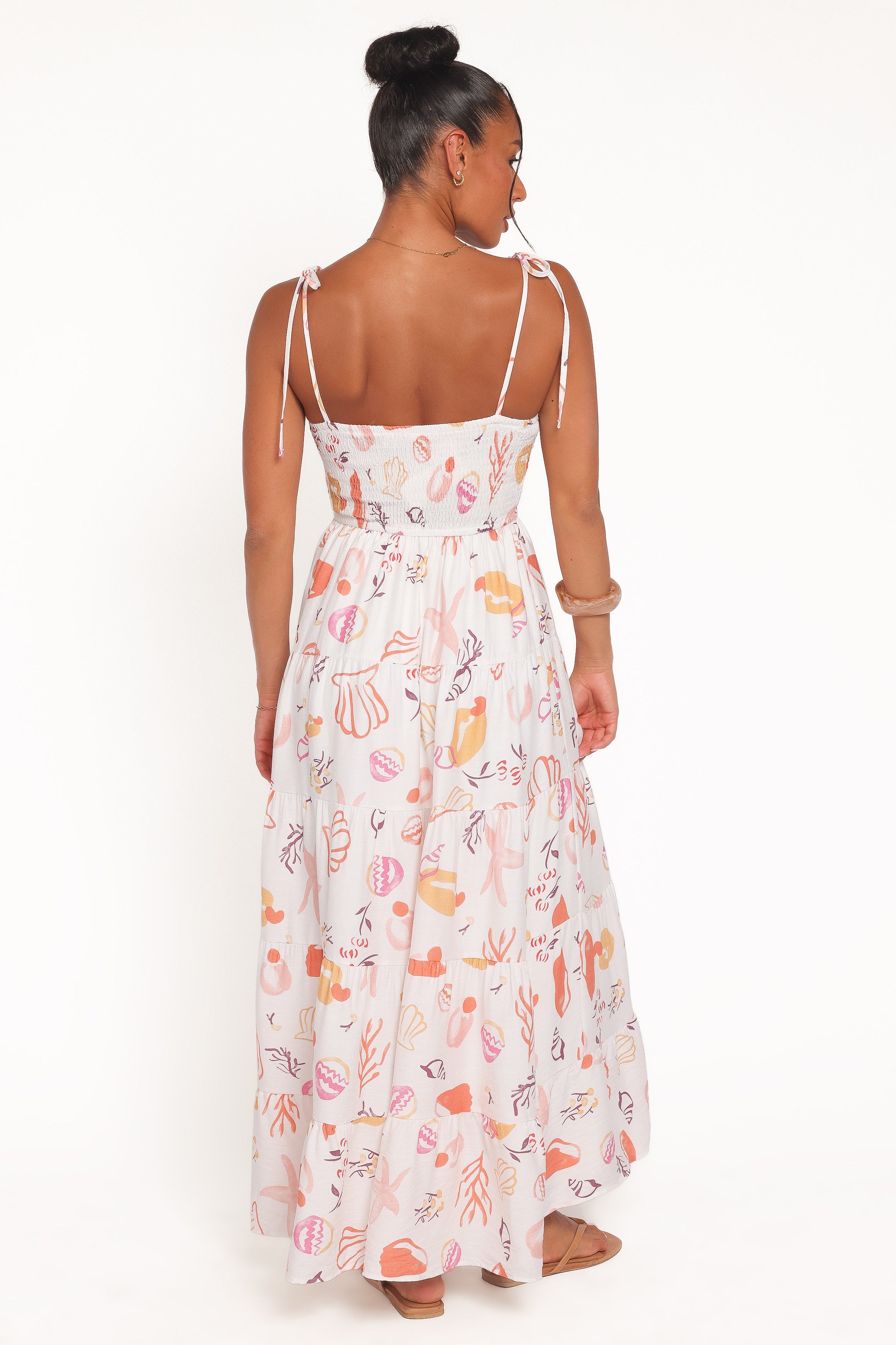 Petal and Pup USA DRESSES Bairbre Maxi Dress - Pink Beach Print