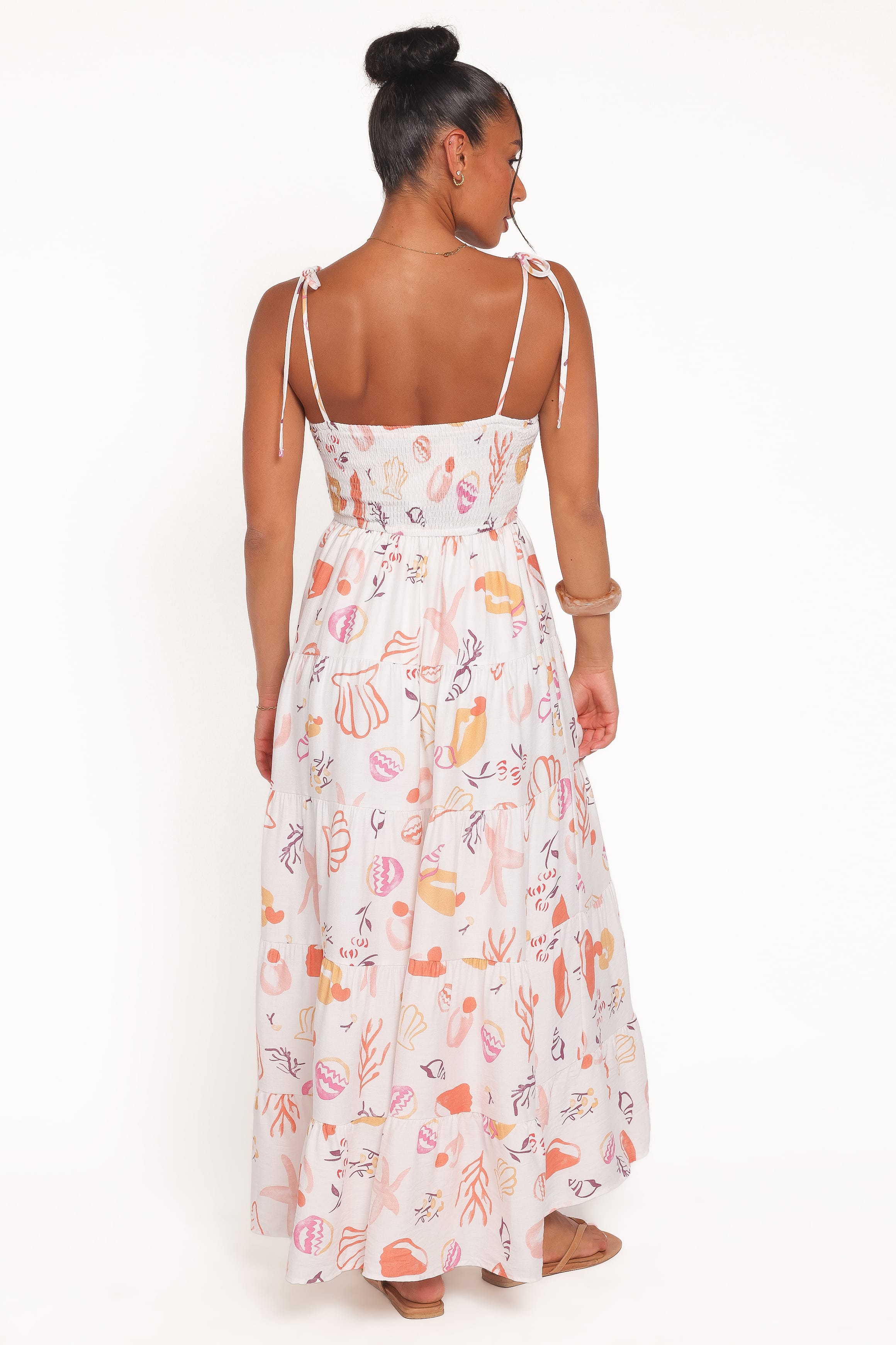 Petal and Pup USA DRESSES Bairbre Maxi Dress - Pink Beach Print