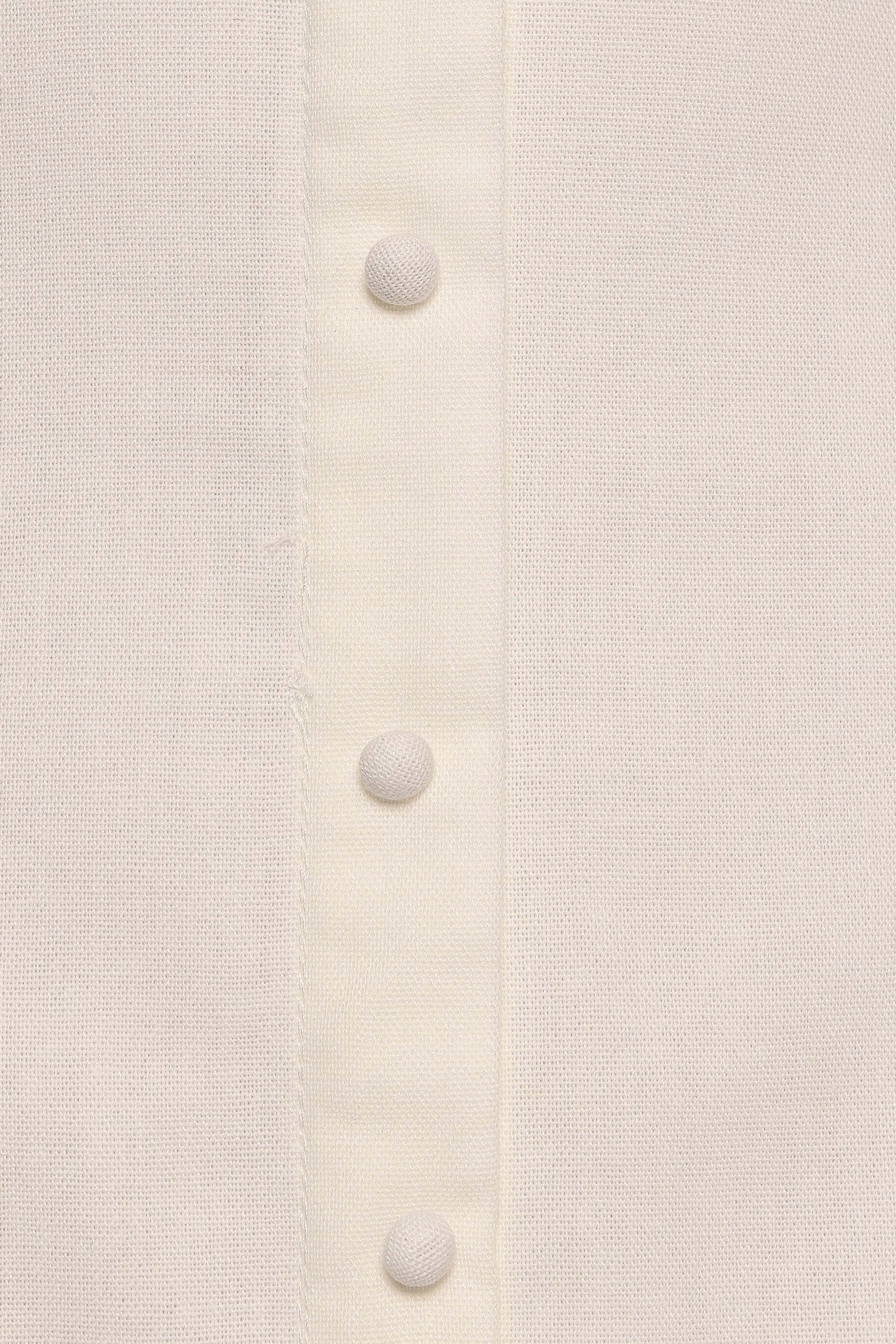 Petal and Pup USA DRESSES Barbara Midi Button Down Dress - White