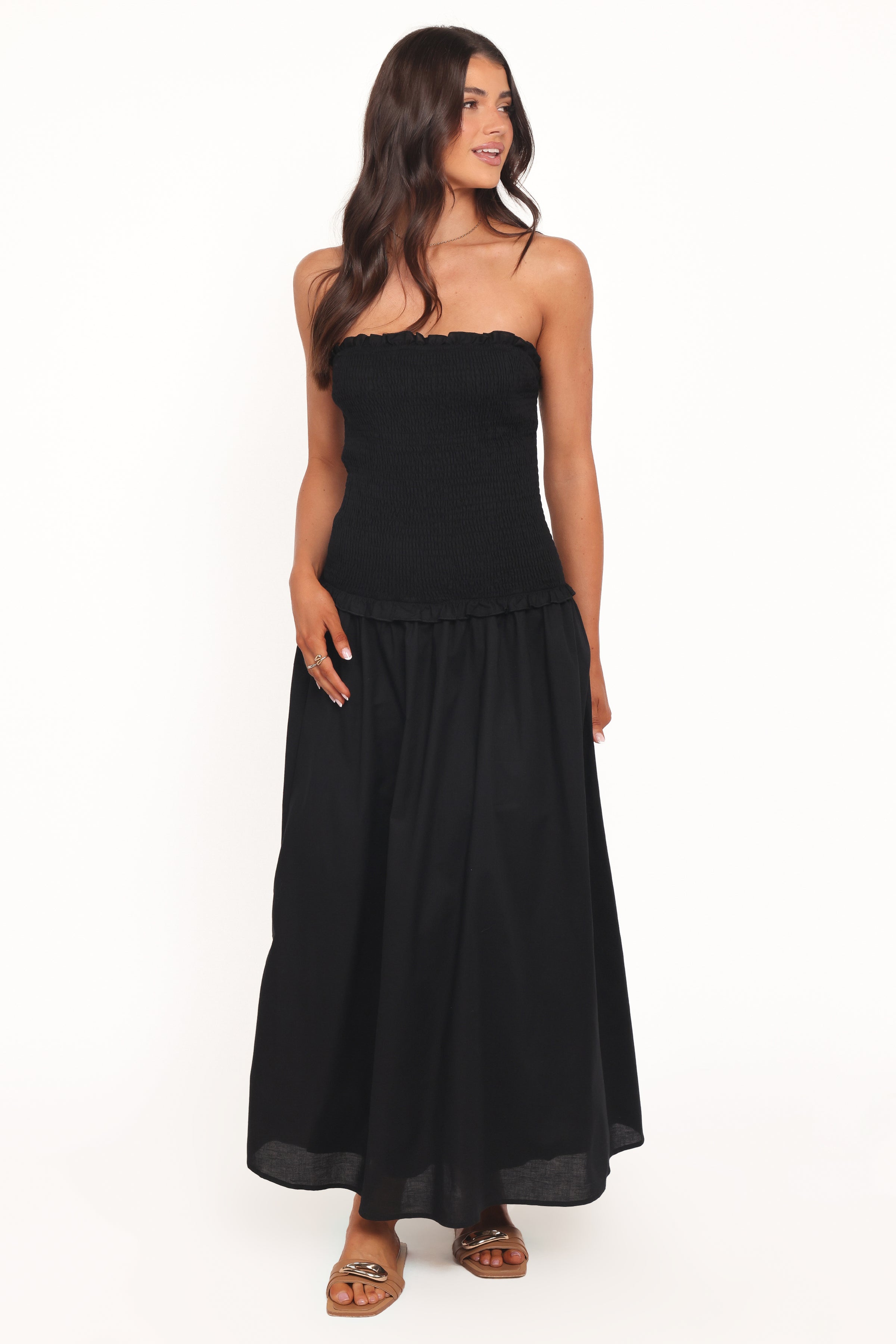 Petal and Pup USA DRESSES Bea Maxi Dress - Black