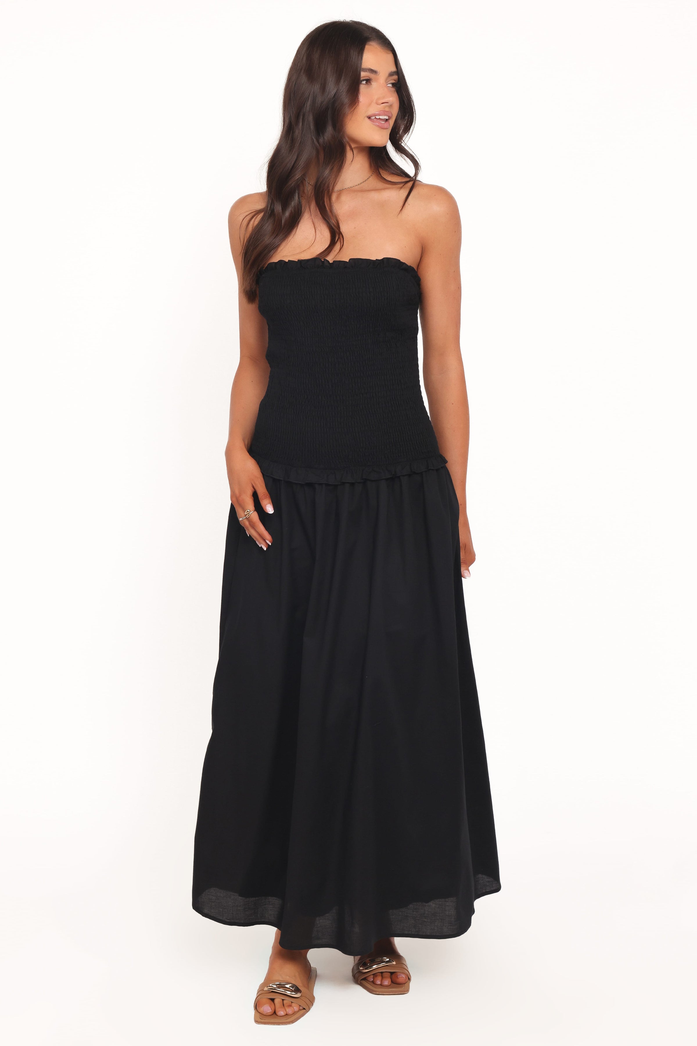 Petal and Pup USA DRESSES Bea Maxi Dress - Black