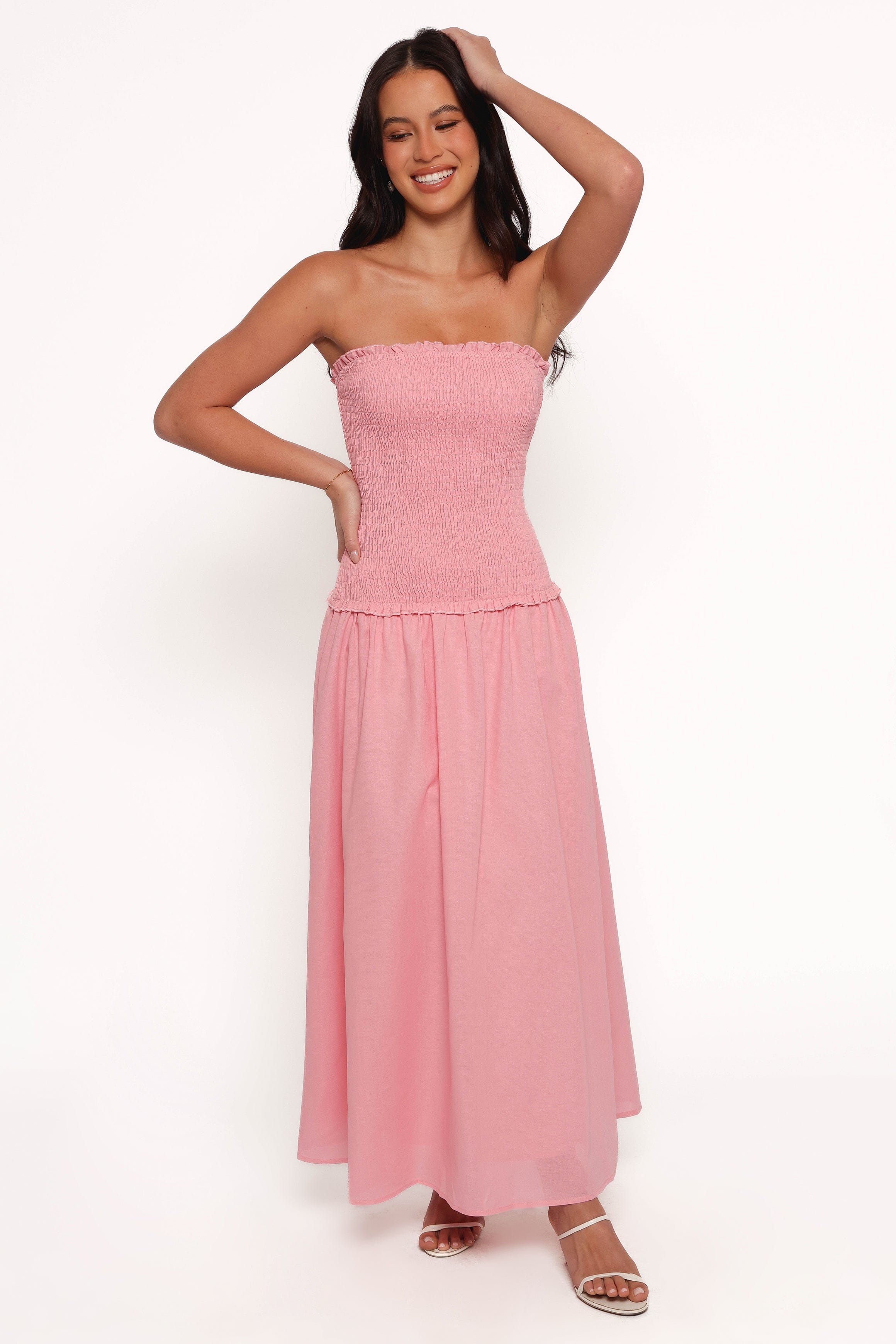 Petal and Pup USA DRESSES Bea Maxi Dress - Soft Pink