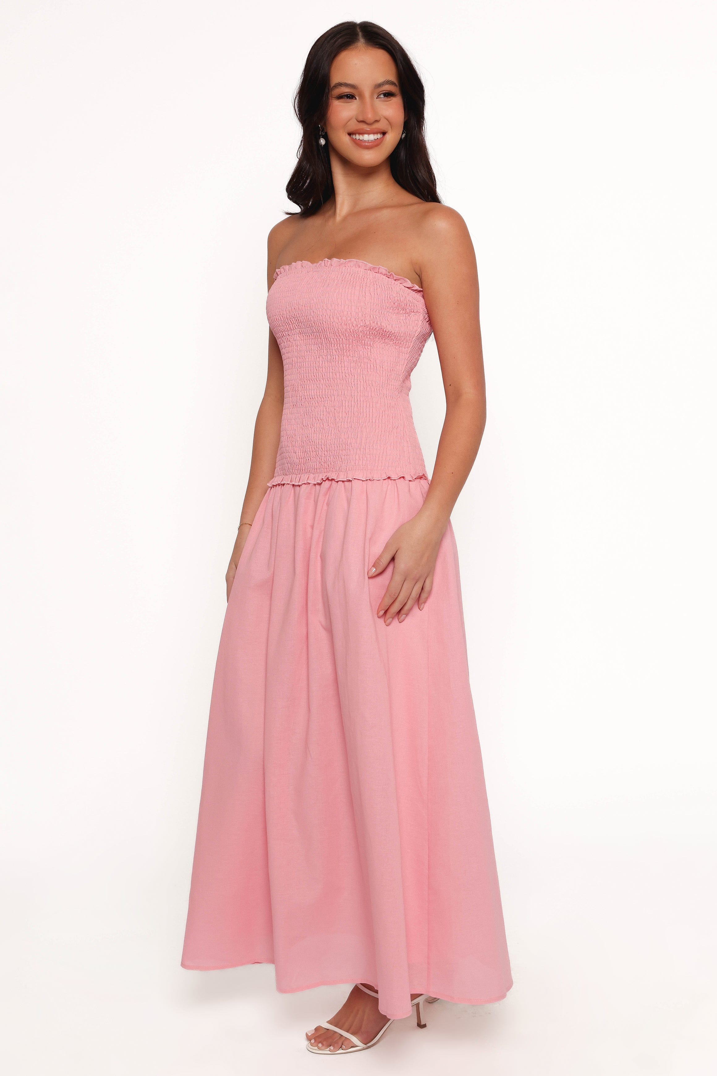 Petal and Pup USA DRESSES Bea Maxi Dress - Soft Pink