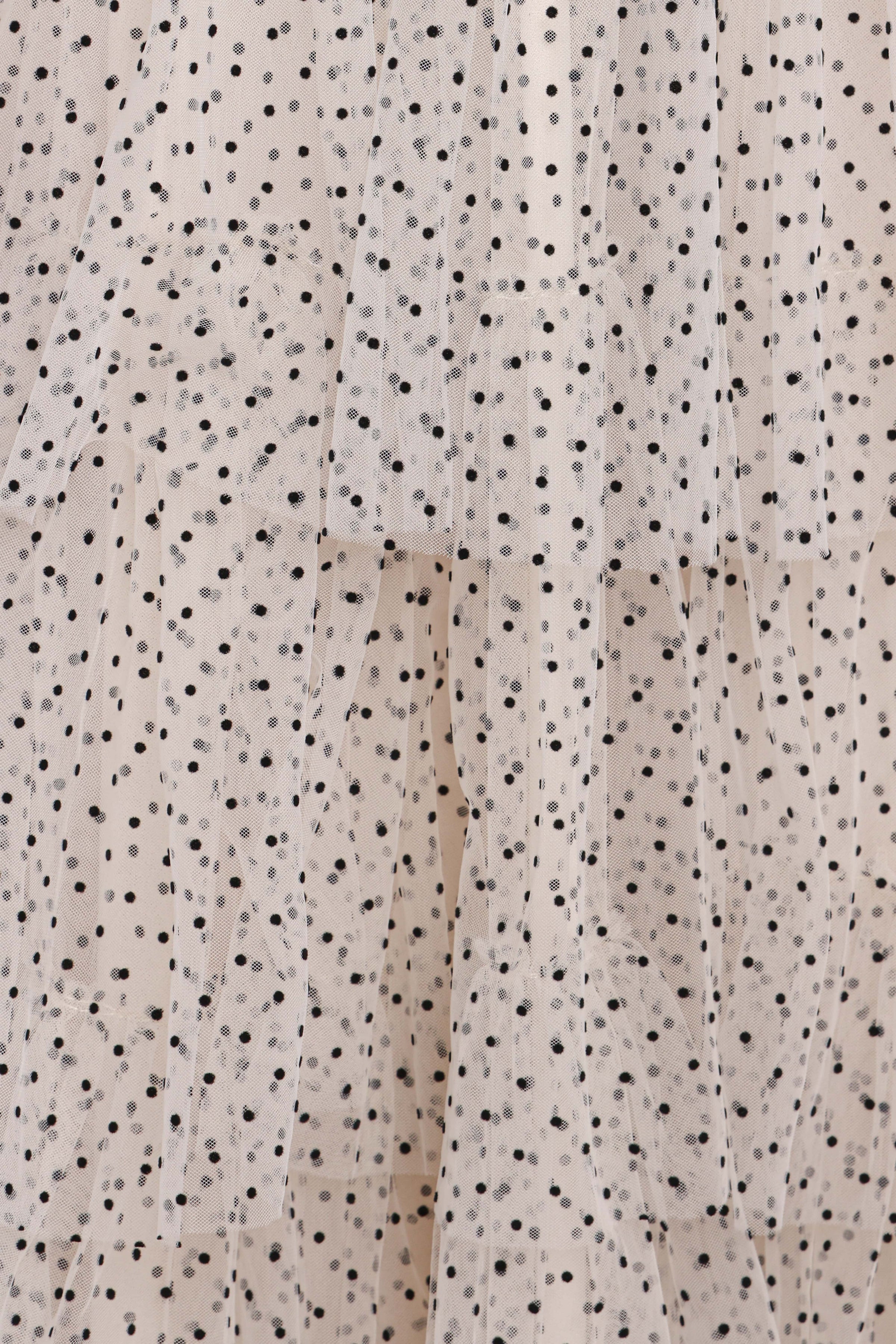 Petal and Pup USA DRESSES Belle Maxi Dress - Cream Polka Dot